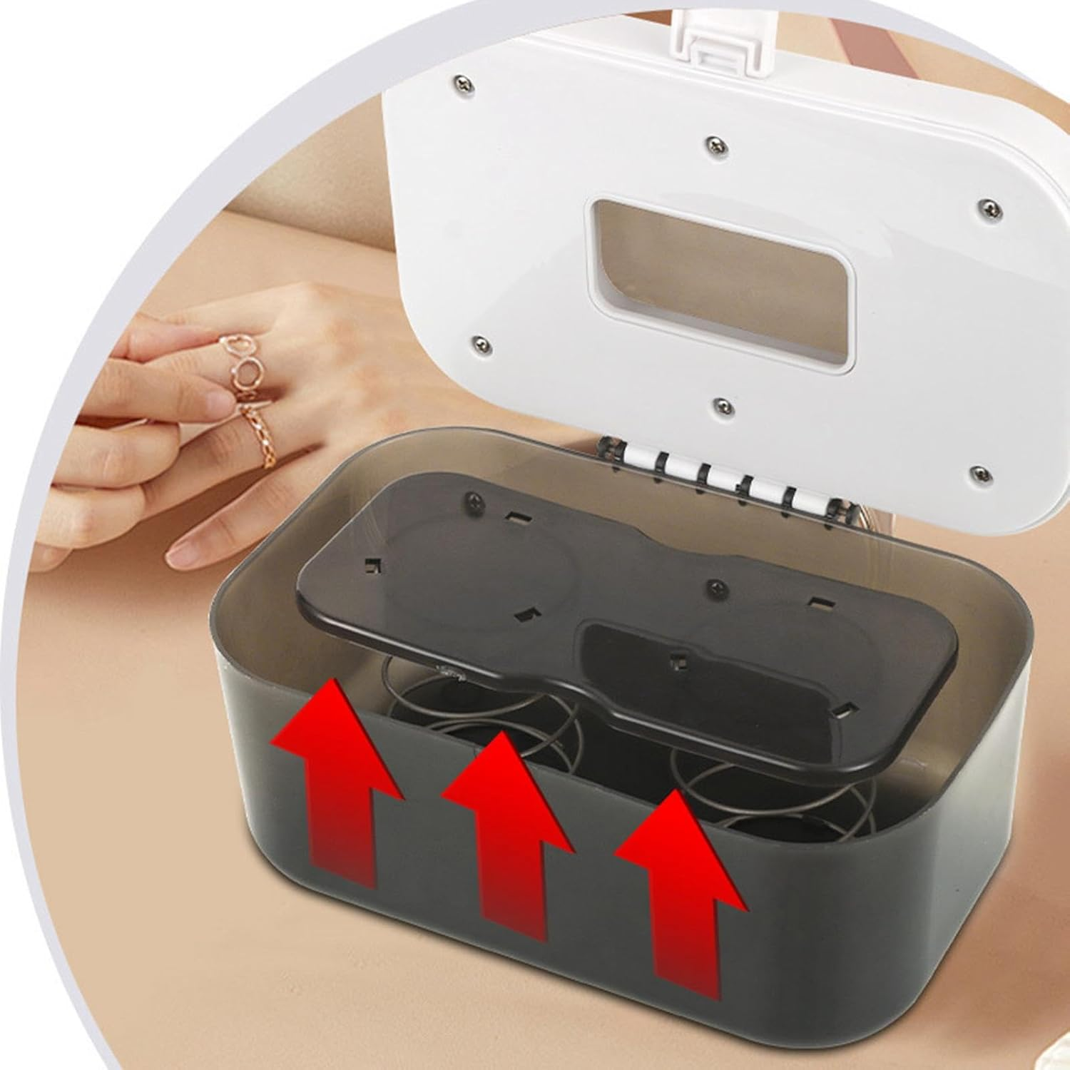 TENOL Wipe Warmer Portable USB Wipes Warmer Night Light Large Capacity Thermostat Wet Wipe Machine Wipes Heater for Car Travel, White image number 5