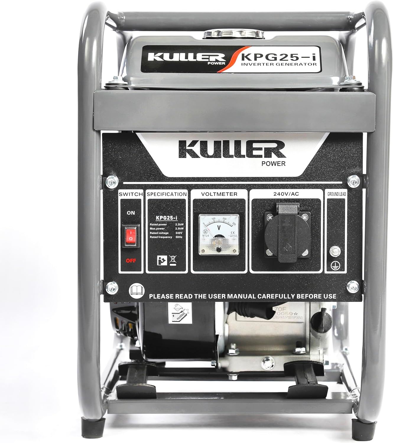 KULLER 2500W Pure Sine Wave Single-Phase Petrol Inverter Backup Generator image number 6