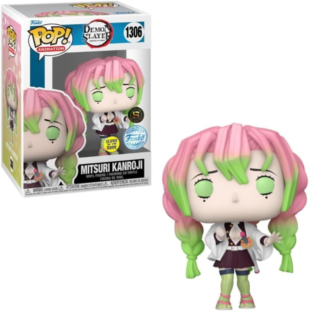 Funko Pop Demon Slayer - Mitsuri US Exclusive Glow Vinyl Figure image number 3