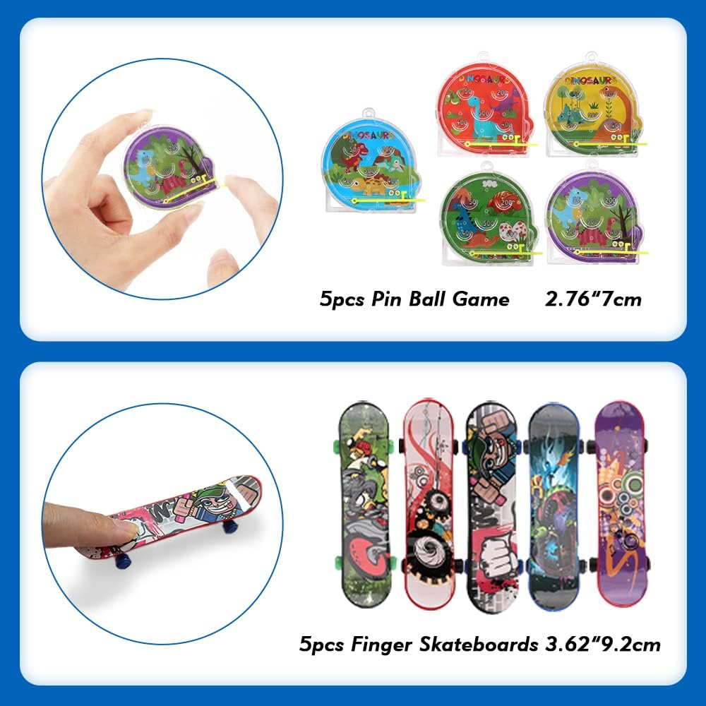 Amybenton 61 PCS Party Favors for Kids Treasure Prizes Box Toys, Party Bag Filler, Goodie Bags Stuffers for Classroom Rewards, Treasure Chest Toys, Carnival Prizes, Stocking Stuffers for Kids image number 5