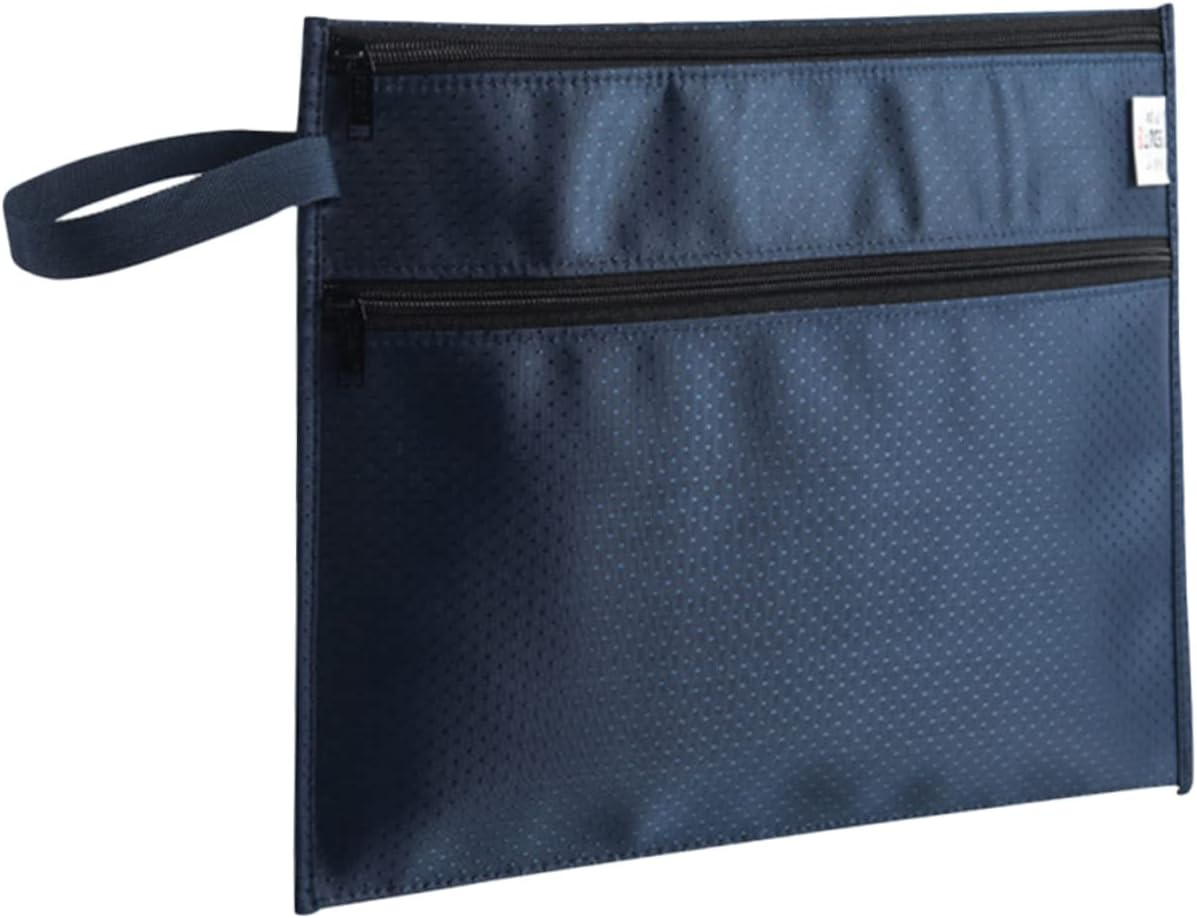 TOGEVAL Oxford Cloth Zipper Document Bag File Pouch Zipper Portable File Folder Office Accessory image number 3