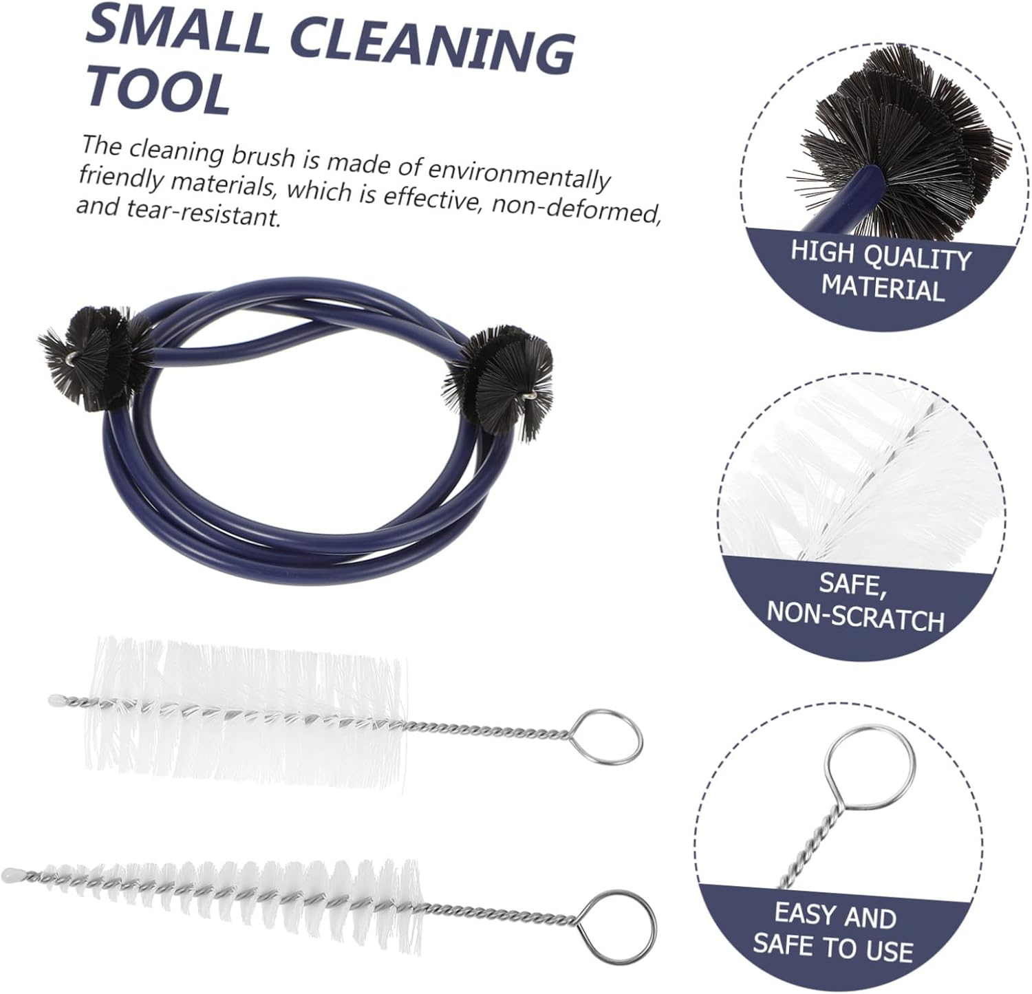 Kisangel 1Set Trumpet Cleaning Tools Kit Trumpet Cleaning Brush with Pointed Brush and Mouthpiece Brush for Trumpet Maintenance and Care