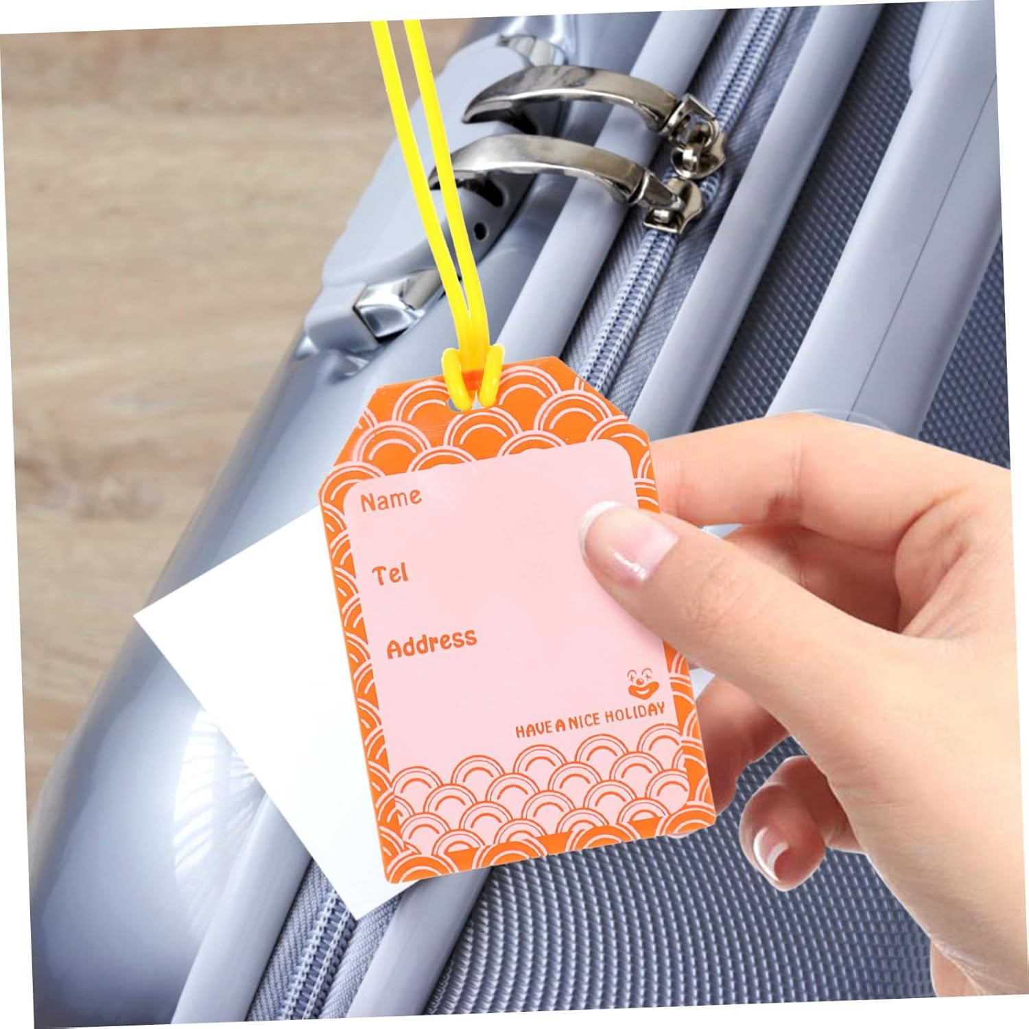 ABOOFAN 4Pcs Luggage Tags Travel Baggage Tag Labels Decorative Suitcase Name for Outdoor image number 2