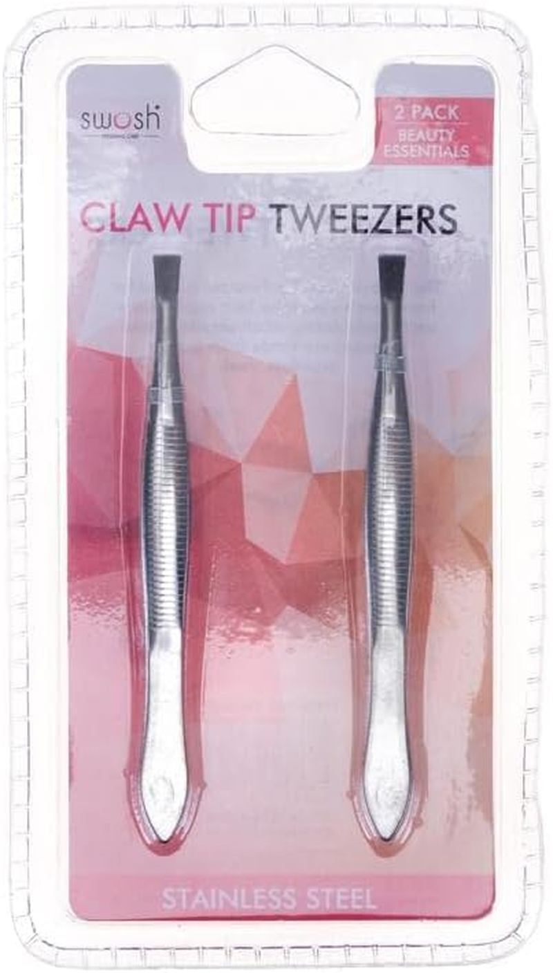 2PK Claw Tip Tweezers Swosh Personal Care Women Tool Beauty image number 1