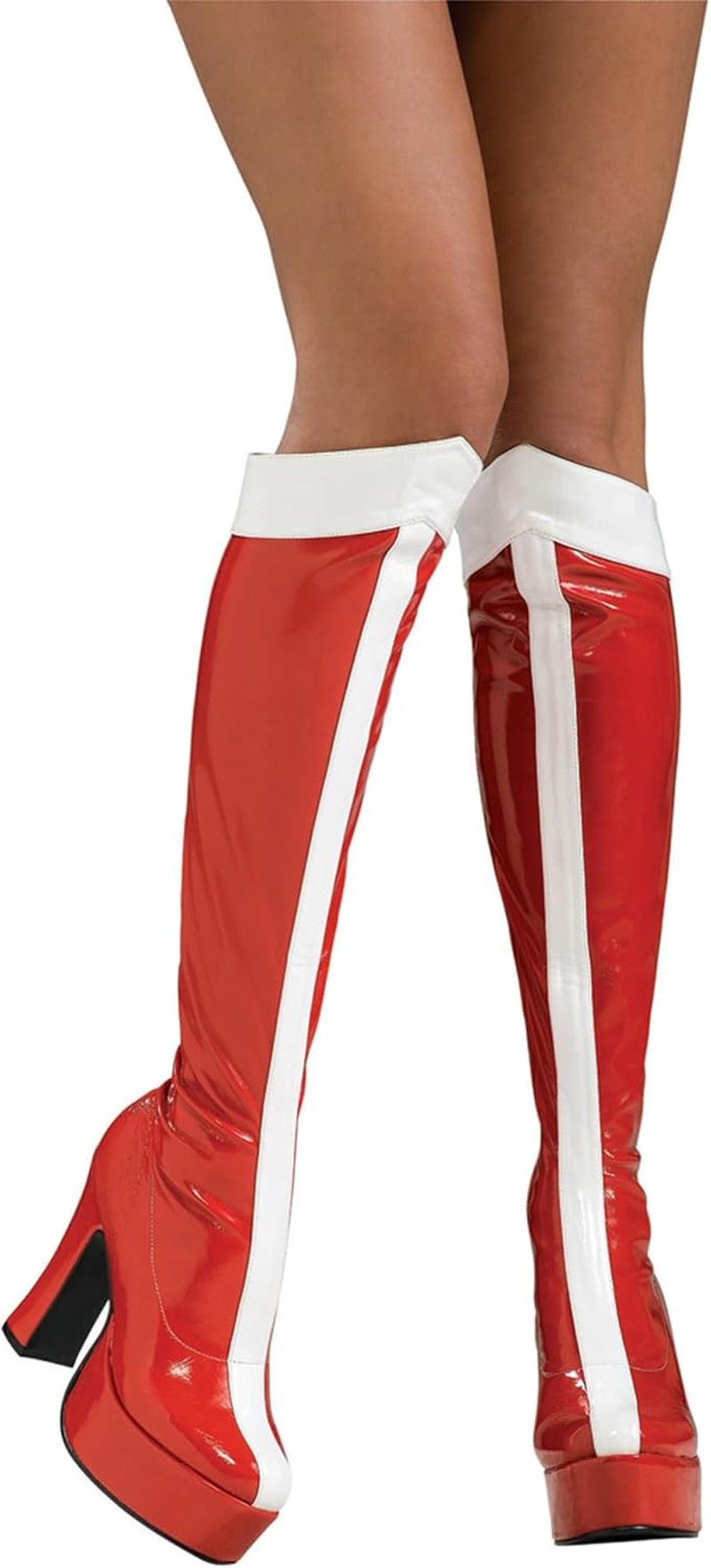 Rubie'S Official Wonder Woman Boots Knee High, Adult Fancy Dress Footwear image number 3