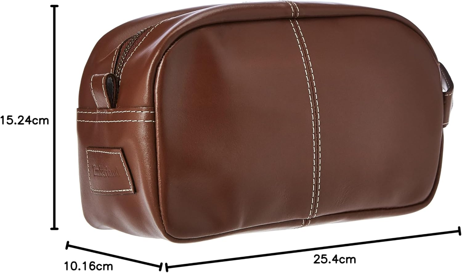 Timberland Men'S Leather Toiletry Bag Travel Kit Accessory - Black image number 4