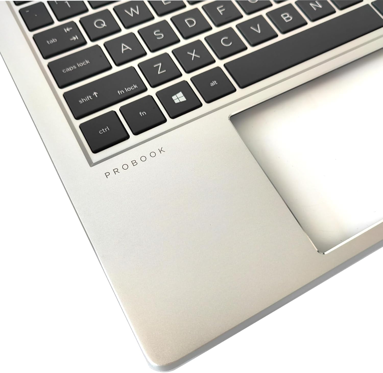 Palmrest Upper Case Keyboard Assembly Part with US Layout Replacement for HP Probook 450 455 G9 Laptop N01934-001 Silver