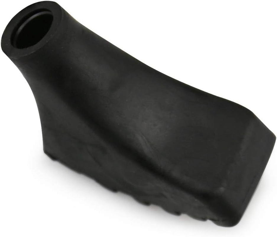 Ruzzut Black Rubber Diamond Trekking Pole Tip Protectors, Hiking Pole Replacement Tips for Trekking Poles, Fits Most Standard Hiking Poles - Shock Absorbing, Adds Grip and Traction image number 1