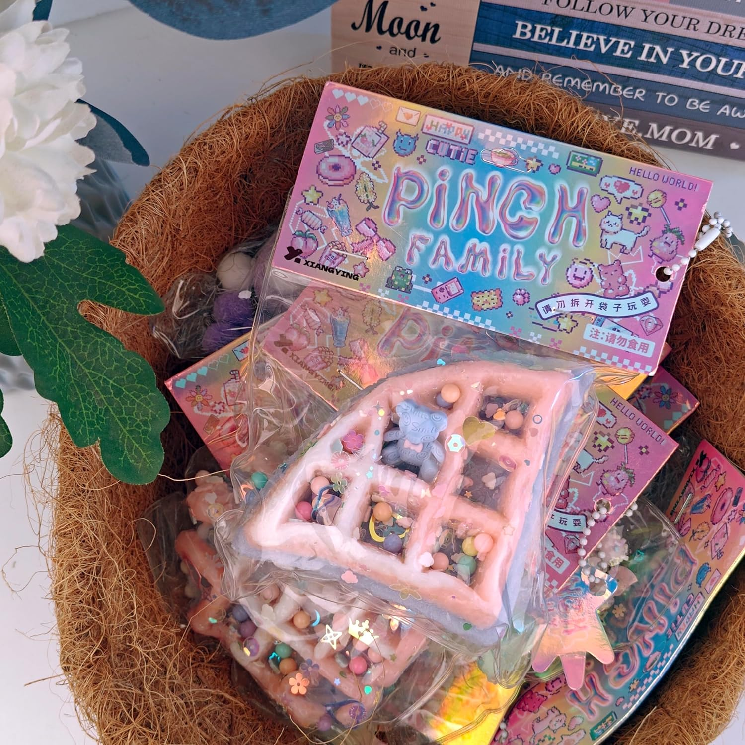 1 Pcs Taba Squishy Kawaii Squishy Fidget Toy Kit, Cute Squishy'S Sensory Toys, Pinch Family Squishy Toys, Stress Relief for Party Favors, Mochi Squishy Kit for Adults (Blue) image number 1