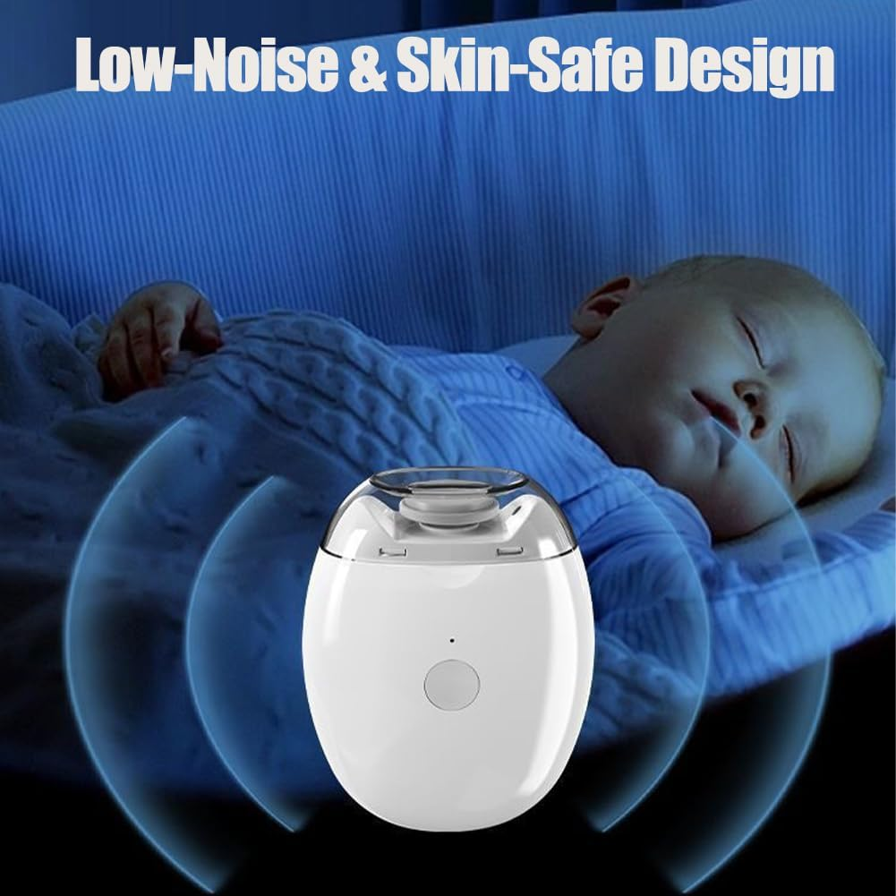 Universal Automatic Fingernail Grinder, Portable 3 in 1 Electric Nail Clippers with LED Light & 3 Speeds, 360&deg; Silent Auto Fingernail Cutter and Polishing Trimmer, for Whole Family (1 PC) image number 5