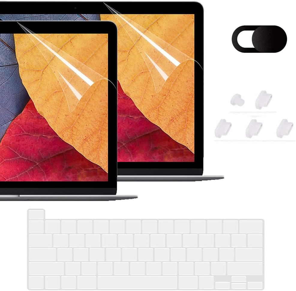 [2 Pack] Magic Skin Screen Protector 4-In-1 Set Compatible with Macbook Pro 14 Inch A2918 A2992 A2779 A2442, 2023 with M3 M2 Pro / M2 Max Chip, 2021 with M1 Pro / M1 Max Chip & Touch ID