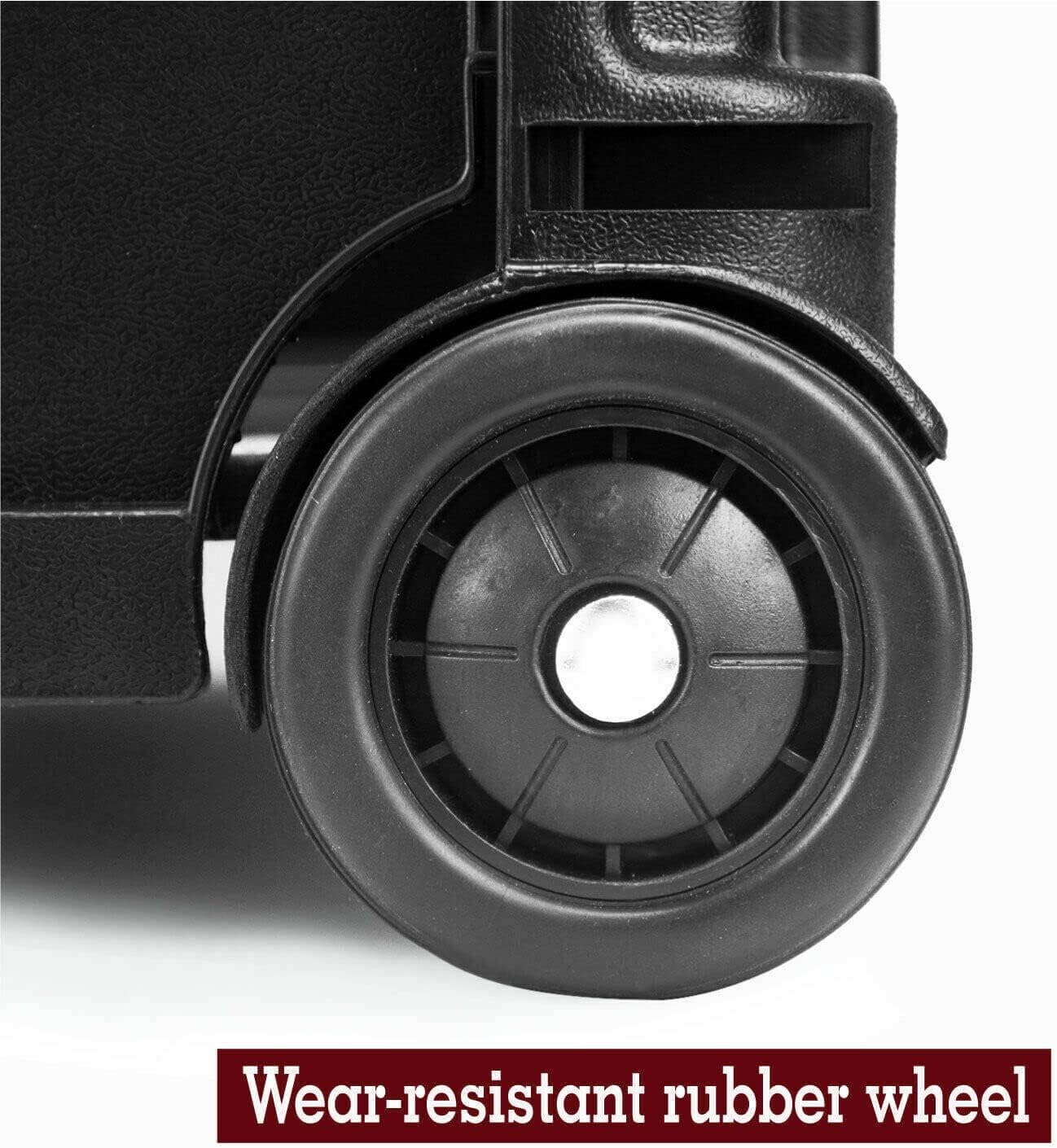 Grocery Basket Foldable Shopping Cart Trolley Pack & Roll Folding Crate Portable image number 6