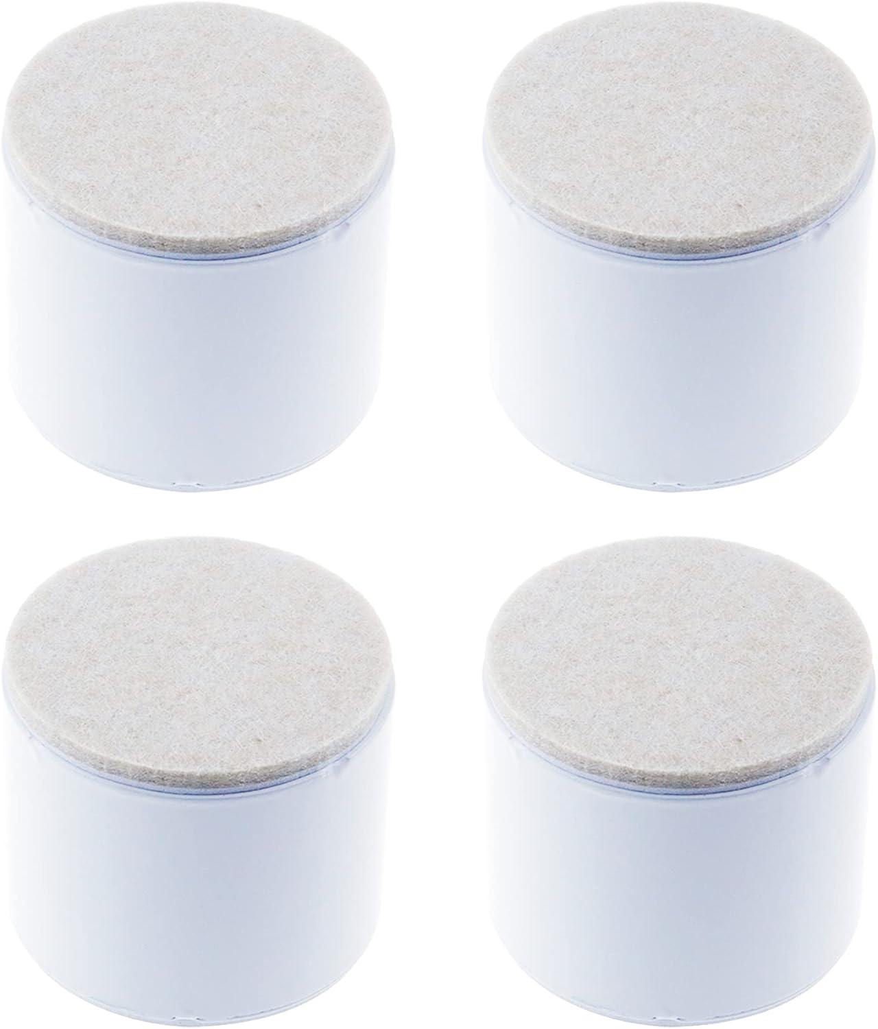 1.18" Self Adhesive Bed and Furniture Risers, Steel Bed Risers to Heavy Furniture or Beds Chair Table Riser,Round White 60X30Mm(Wh)