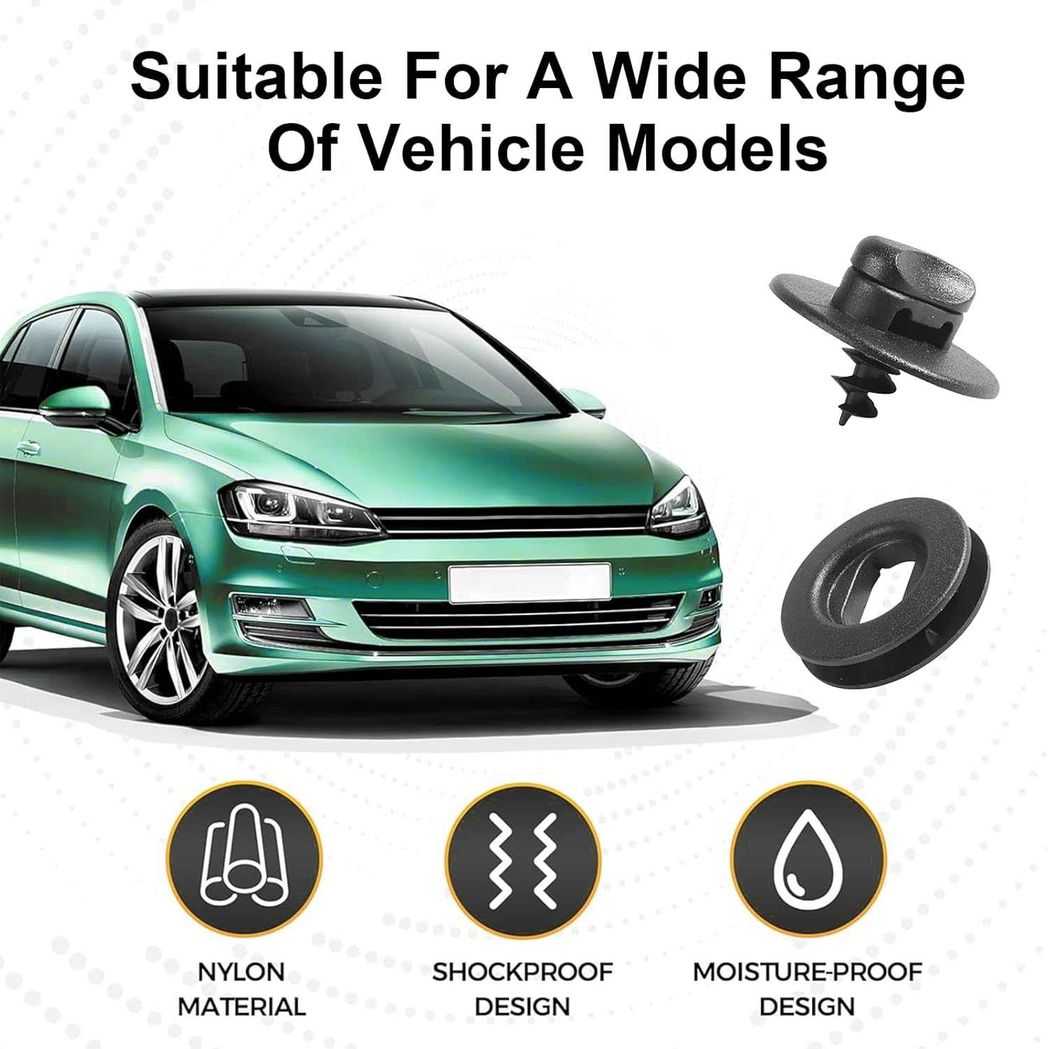 MAEZOE 4Pcs Car Mat Clips | Anti-Slip Floor Mat Retainers for Cars, Suvs and Family Vehicles | Easy to Install, Strong Hold, Reusable Buckles image number 1