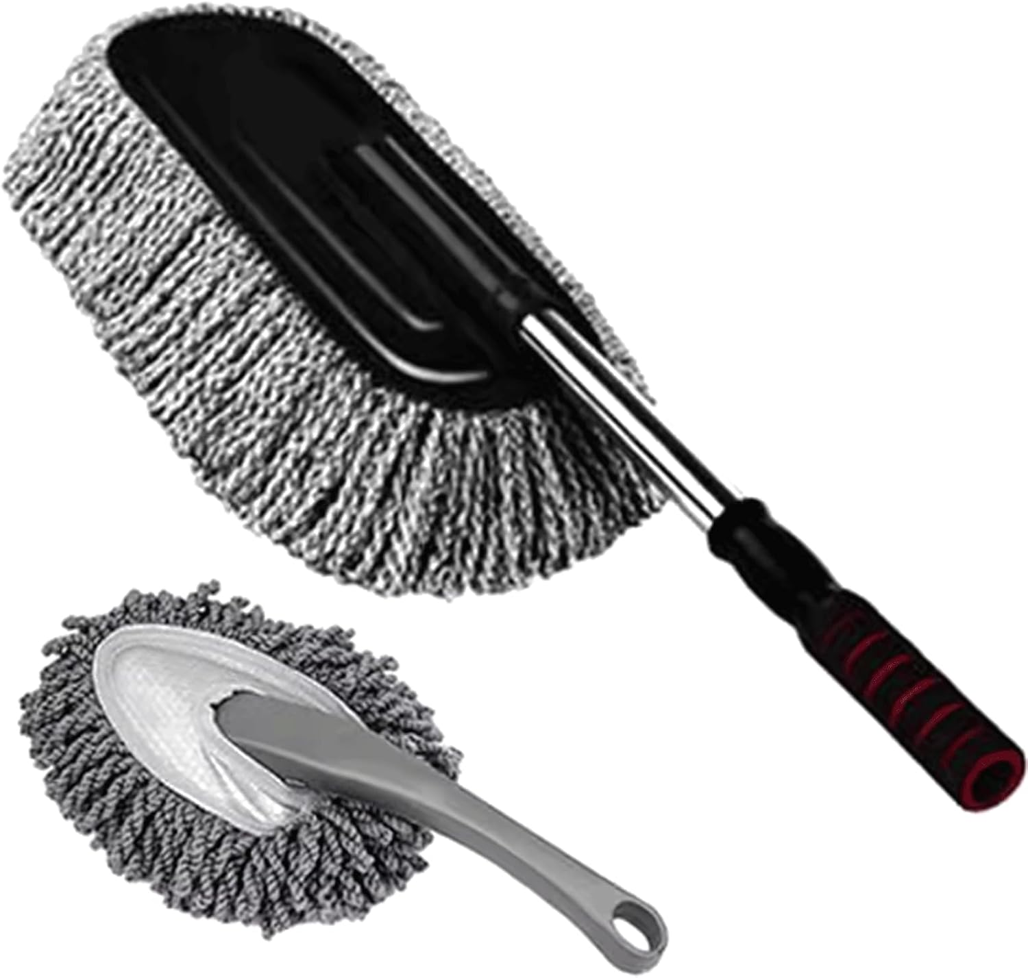 Cleaning Brush Set Retractable Car Wash Mop Special Car Wiping Brush Soft Bristles Dust Duster Car Brush No Harm for Car Surface image number 6