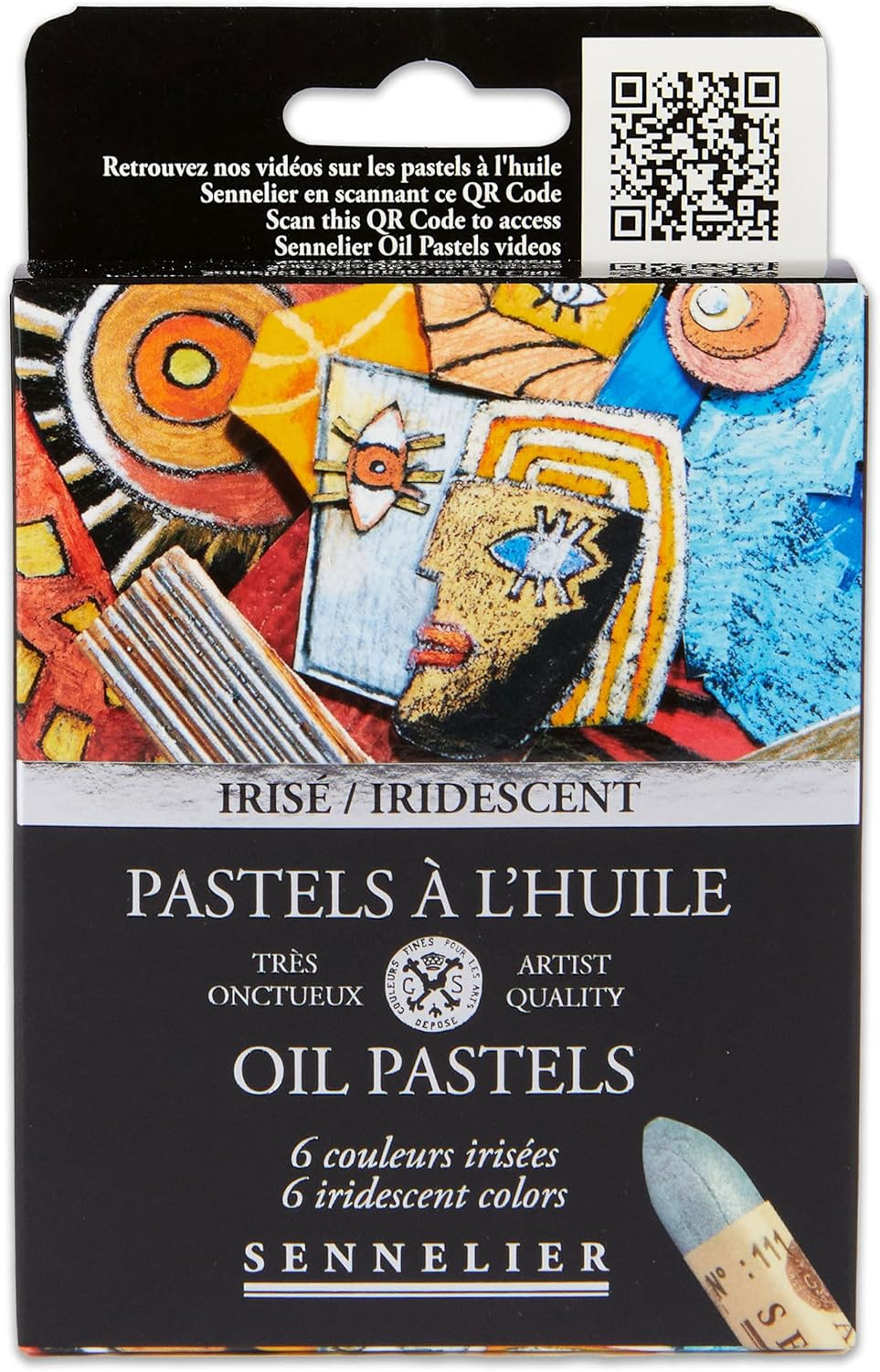 Sennelier Iridescent Oil Pastel 6-Pieces Set