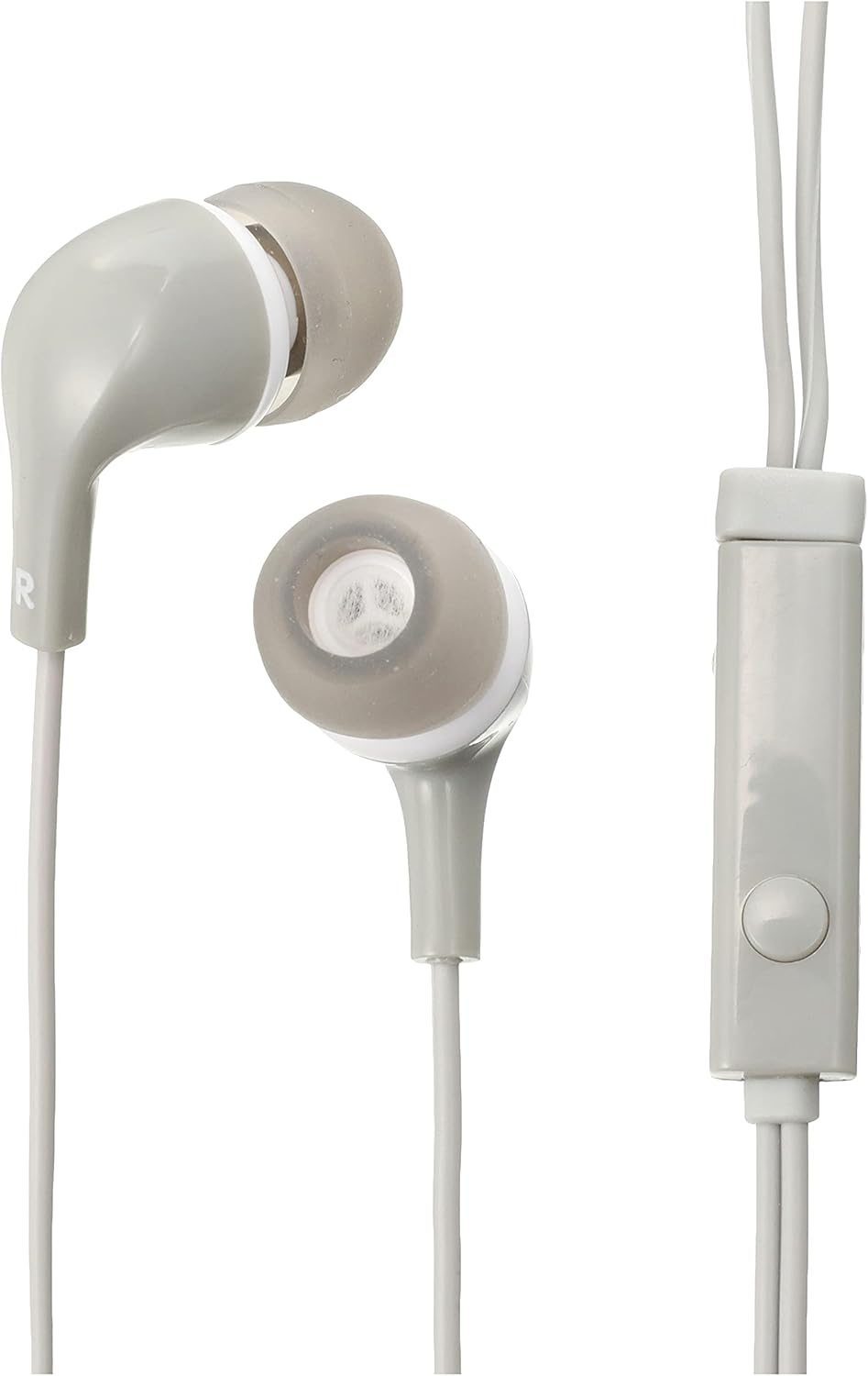 Elecom EHP-CN300MGY Stereo Headphone (With Microphone) Canal CN300 Gray