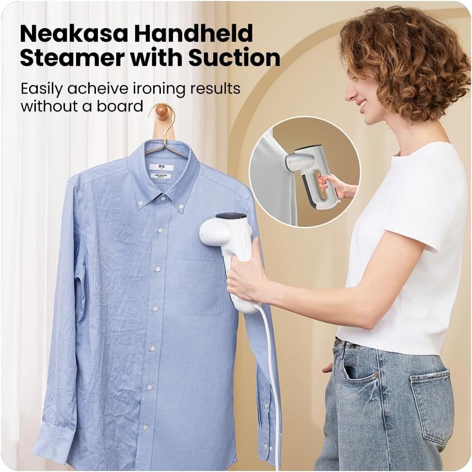 Neakasa Magic 1 Vacuum Steamer, Handheld Travel Garment Steamer for Clothes, 2300Pa Suction for Clothes Grips, Steamer Iron 2 in 1, Ready to Wear (For 220-240V Use) image number 1