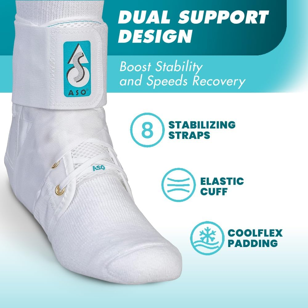 Med Spec ASO Ankle Stabilizer, White, X-Small image number 3