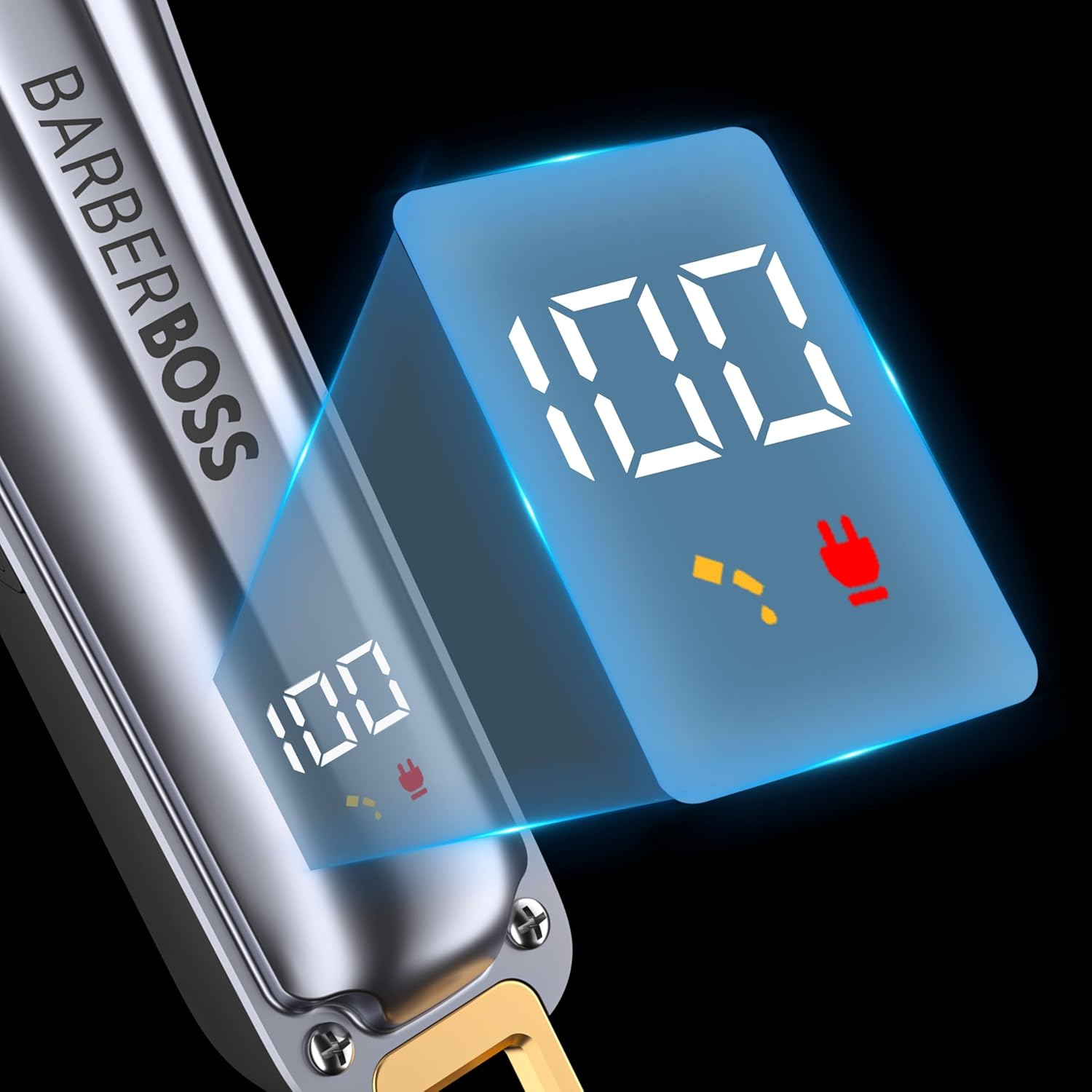 Barberboss Hair and Beard Trimmer Set for Men, Wireless Men'S Hair Trimmer with Adjustable Rotary Knob, 6 Attachments, USB Charging Function and LED Display, Complete Grooming Kit for Men image number 1