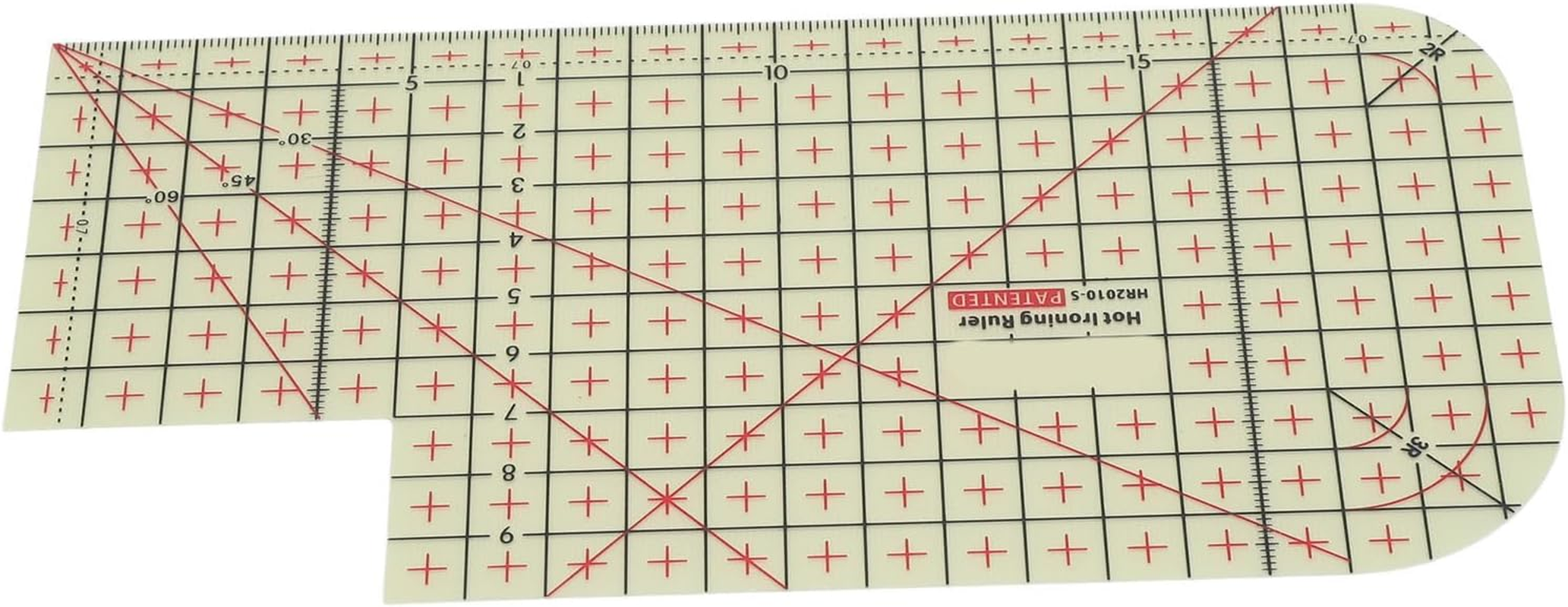 Hot Hem Ruler, Heat Sewing Ironing Ruler Resin for Sewing (HR2010-5) image number 2