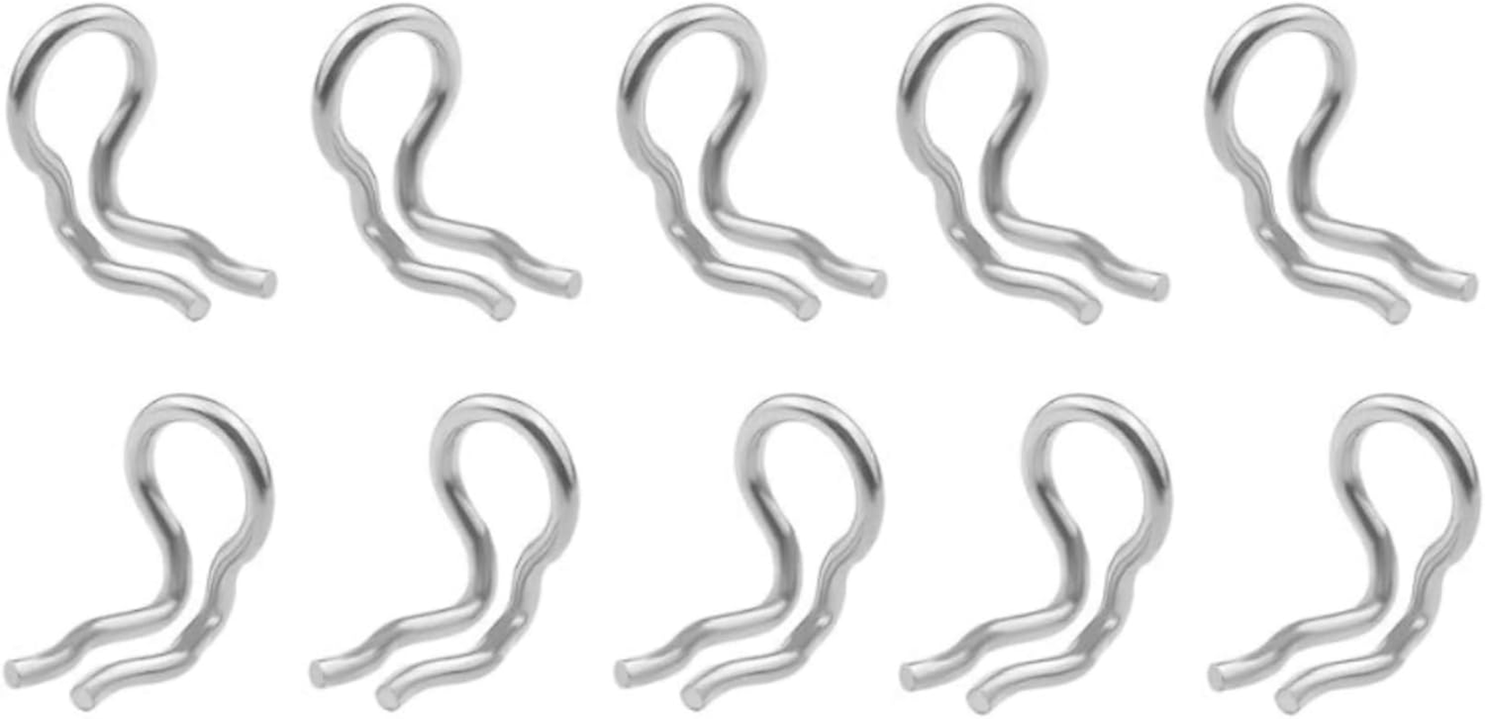 10Pcs Brake Pad Caliper Replacement, Bike Brake Caliper Spring Clips,Compatible with Shimano Zee XT SLX XTR, Formula Mega Pad Pin Stainless Steel Brake Caliper, Bicycle Disc Brakes Pad Axle Bolts Pins image number 4