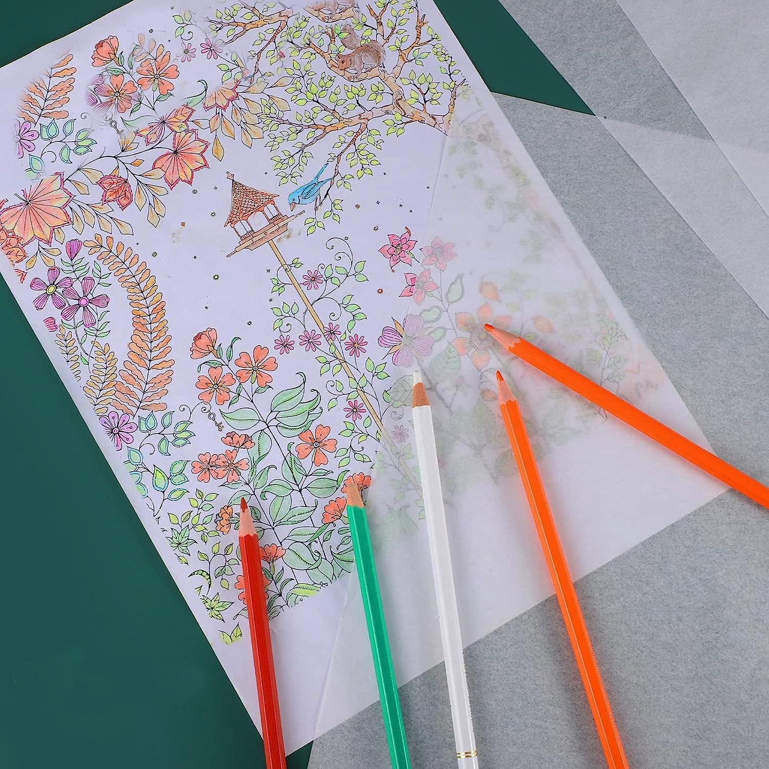 Artist Tracing Paper,200 Sheets,Translucent Tracing Paper for Pencil, Marker and Drawing Pens,For Tracing Images, Pencil Sketching, Preliminary Drawings, Layering，Writing Copying(Not Printable) image number 3