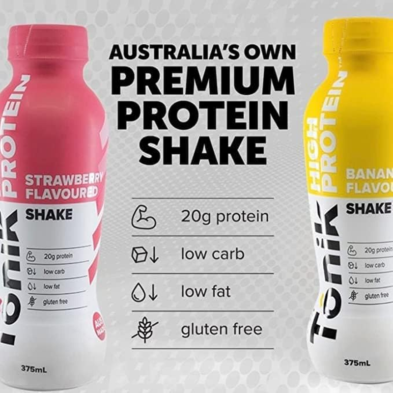 Tonik High Protein Ready to Drink (RTD) Choc Honeycomb Flavoured Premium Protein Shake 375 Ml (Pack of 6) image number 4