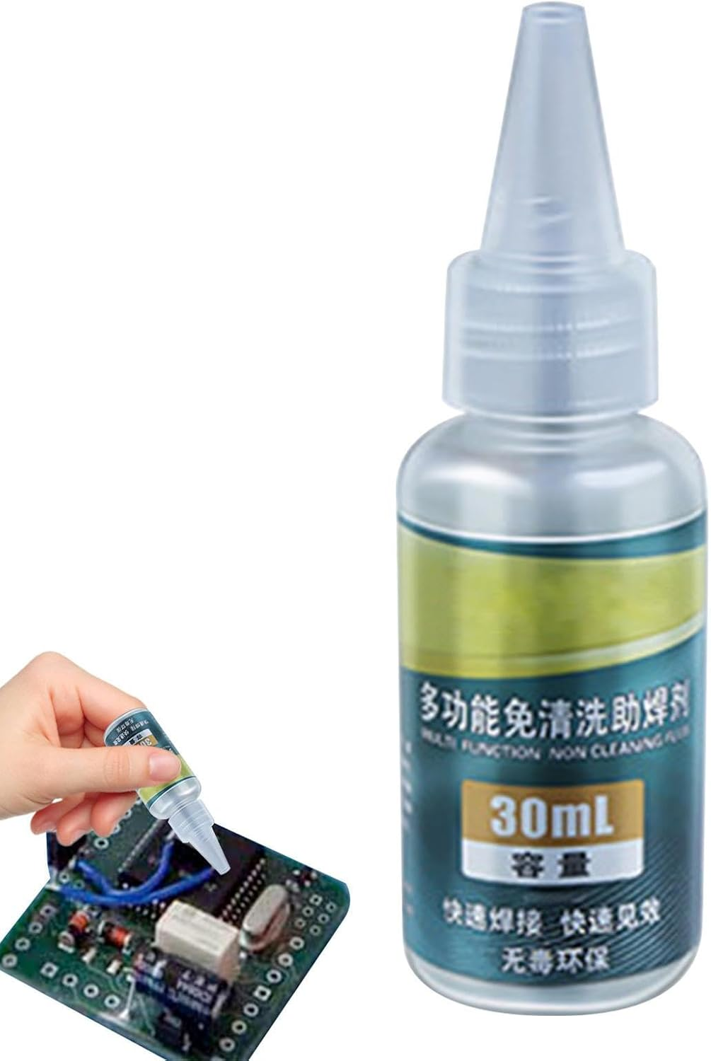 Stainless Steel Flux &ndash; Quick Welding Paste | Multifunctional Acid Solder Liquid | Efficient Removal Enhancer | 30Ml Safe Odorless Formulation | Galvanized Nickel Stainless Soldering