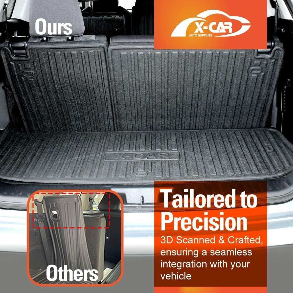 X-CAR 3D All Weather Boot Liner for Hyundai Santafe Santa Fe 6/7 Seater 2024-2025 Heavy Duty Cargo Trunk Cover Mat Luggage Tray image number 1