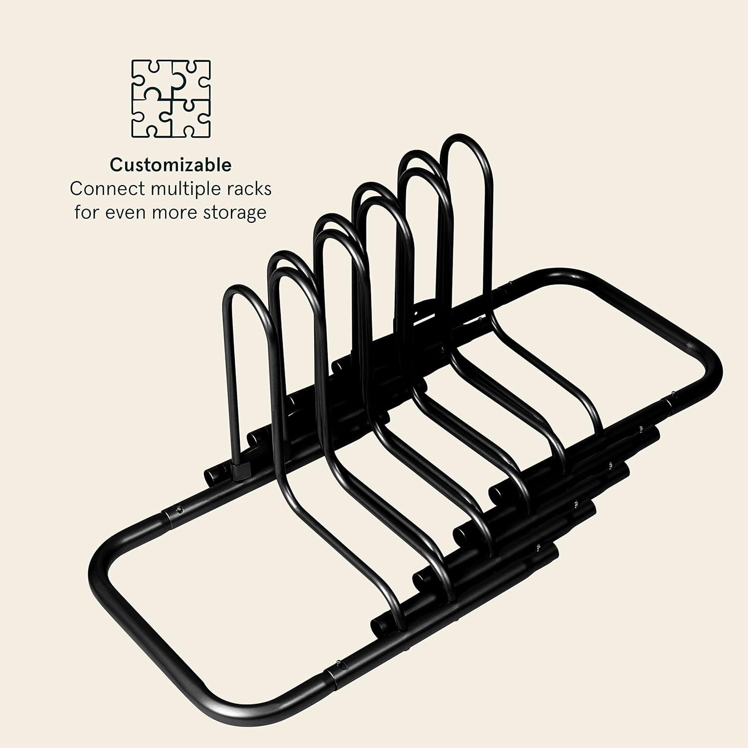 'Retrospec Stash Rack 2, 4 & 5 Bike Floor Stand Bicycle Storage Organizer for Mountain Bike, Road Bike, Weather Resistant Fine Powder Steel Coating Fits Wheels up to 3''' image number 5