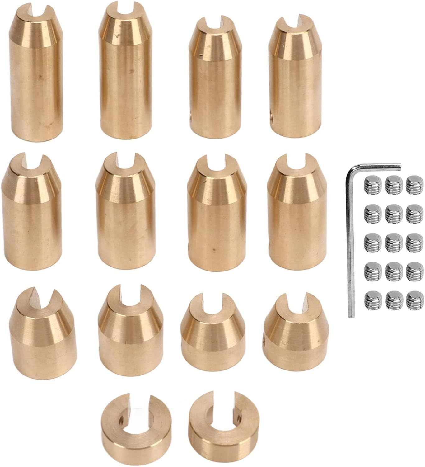 Jiawu Motorcycle Brass Wheel Spoke Weights Refill Kits, Reusable Brass Wheel Spoke Balance Weights, Super Moto Vintage Metric Cruisers Dual Sport or Any Other Spoked Wheels (14Pcs) image number 5