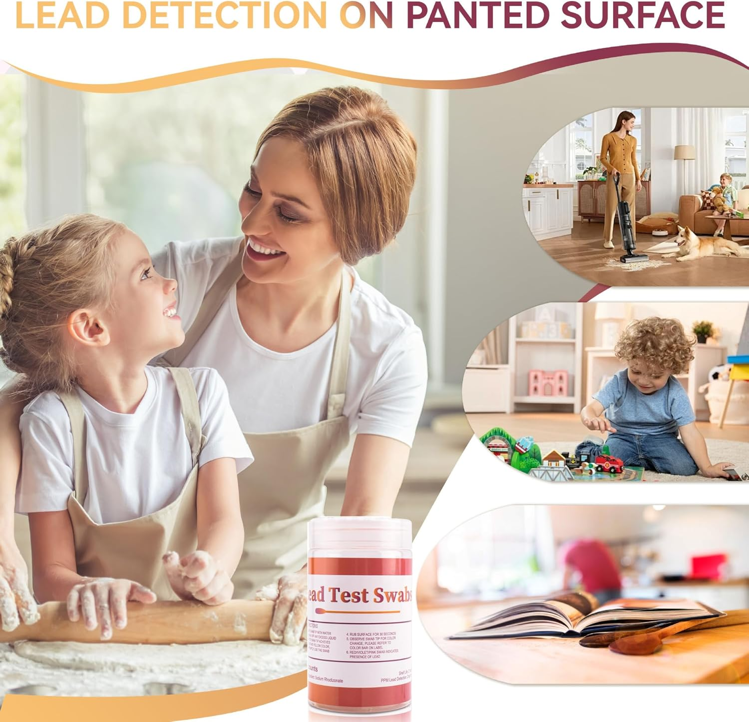 Lead Test Kit Swabs for All Surfaces - Quick and Accurate Results- 30Pcs image number 4