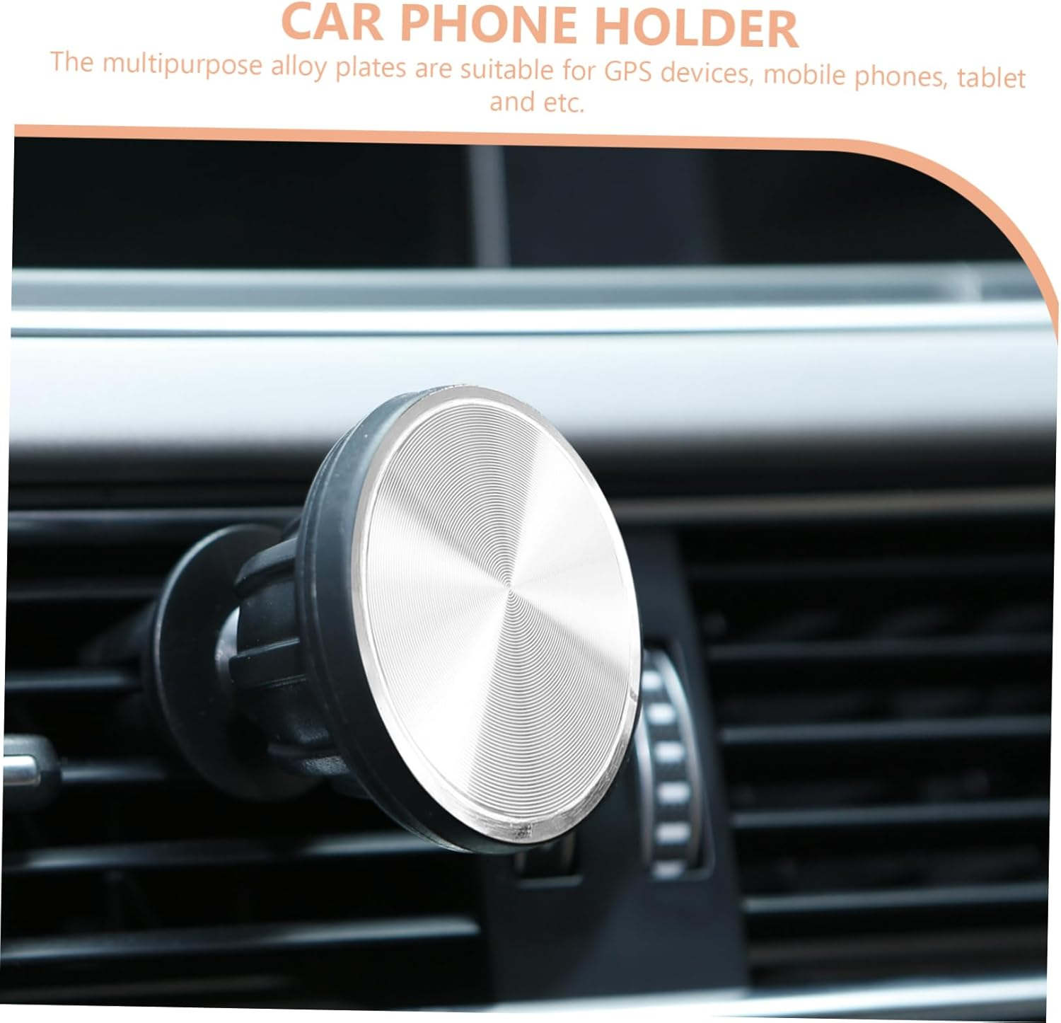 CAXUSD 1 Set Mobile Phone Magnet Metal Sticker for Cellphone Metal Plate for Phone Metal Plates for Phone Case Phone Magnetic Sticker Magnetic Stickers for Phone Car Phone Mount Plates image number 5