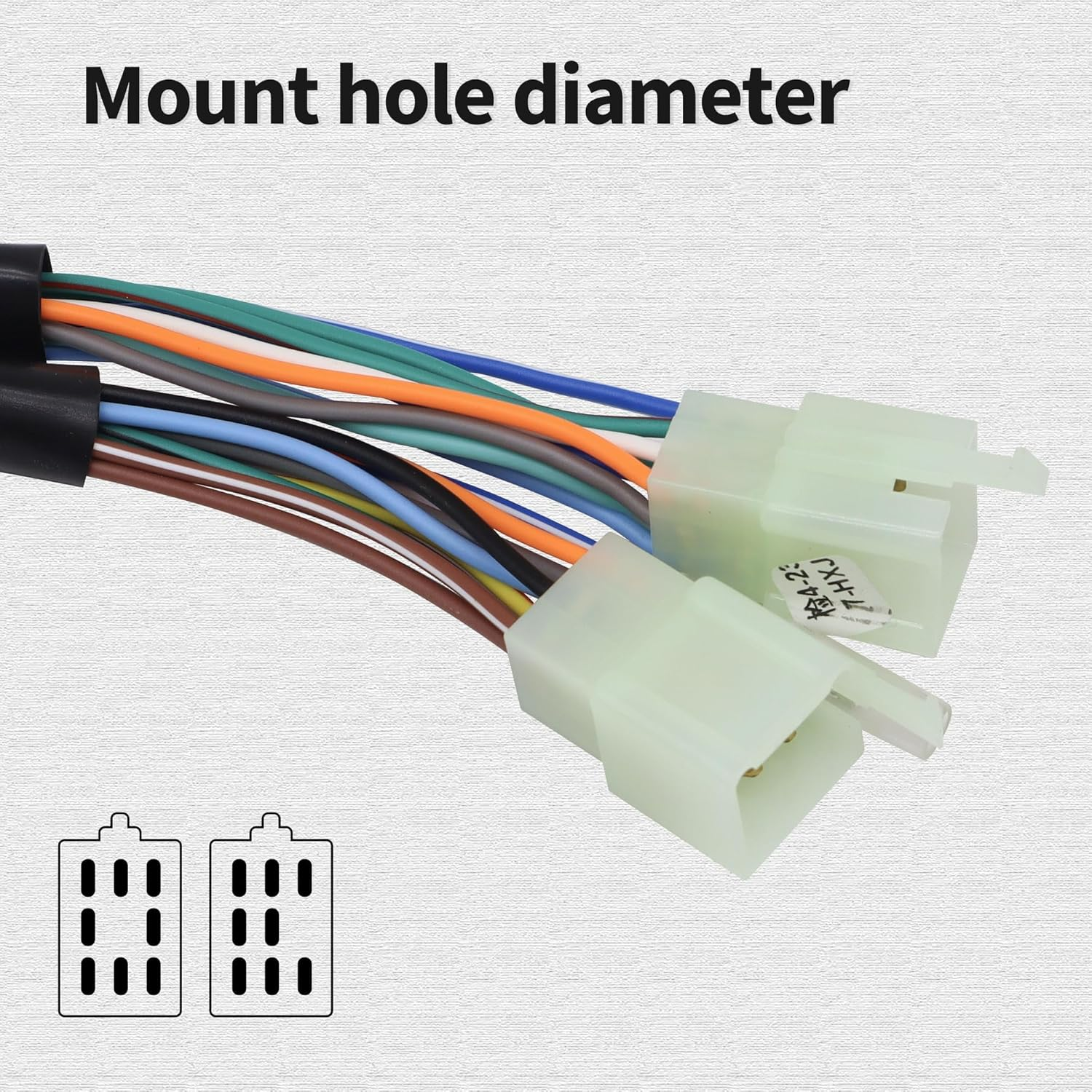 Hisport Black Universal Aluminum 7/8" 22MM Motorcycle Switch Handlebar Motorbike Horn Turn Signal Headlight Control Buttons image number 2