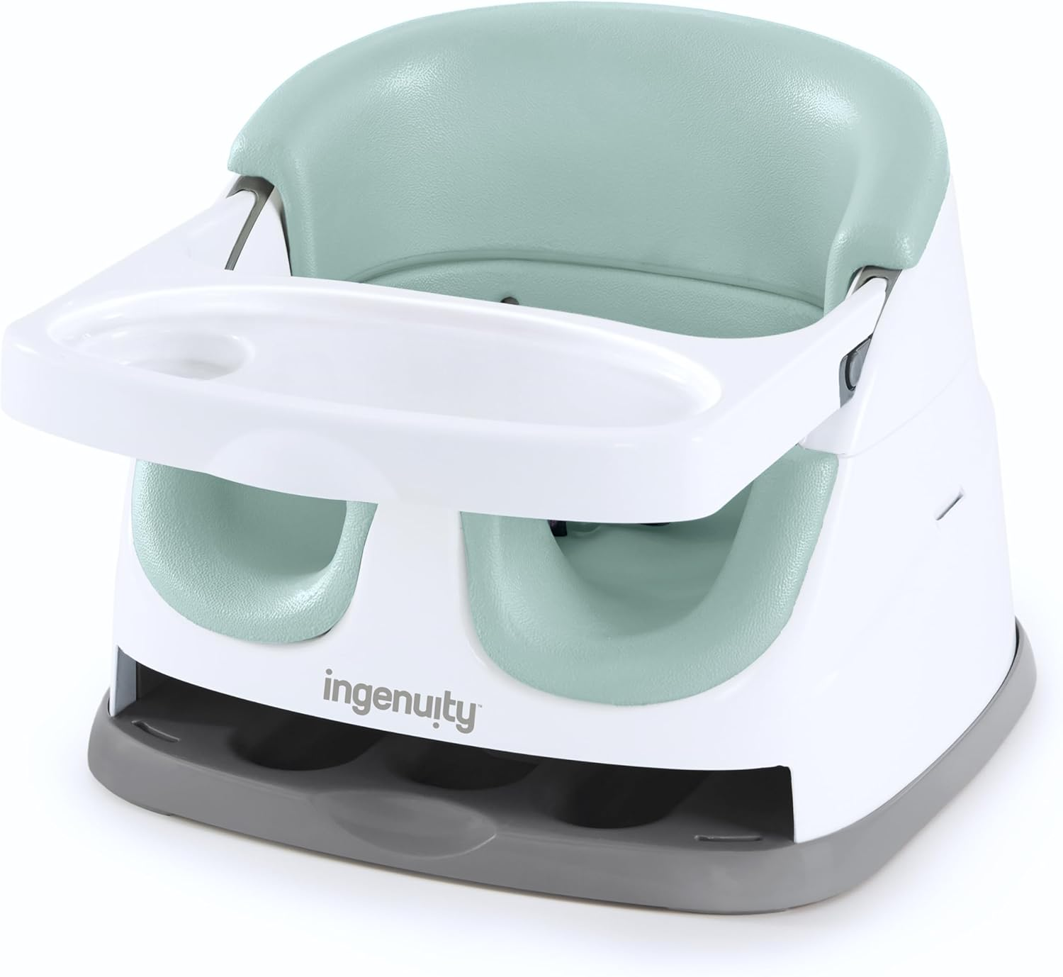 Ingenuity Baby Base 2-In-1 Booster Feeding and Floor Seat with Self-Storing Tray - Night Sky