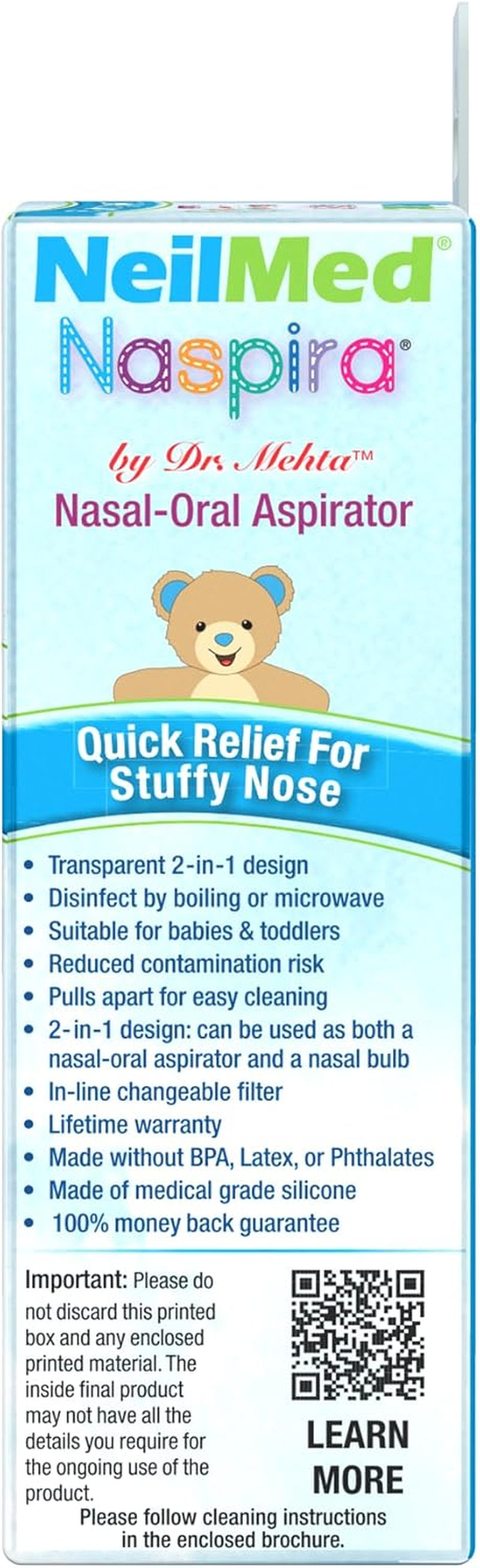 Neilmed Naspira Nasal-Oral Aspirator