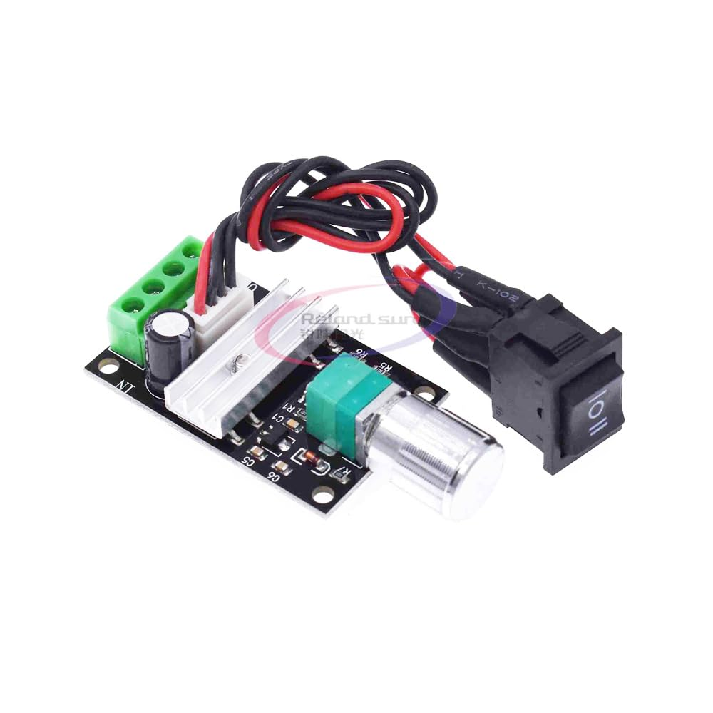 8PCS 3A 80W 6V 12V 24V PWM DC Motor Reversible Variable Switch Speed Controller Driver image number 3