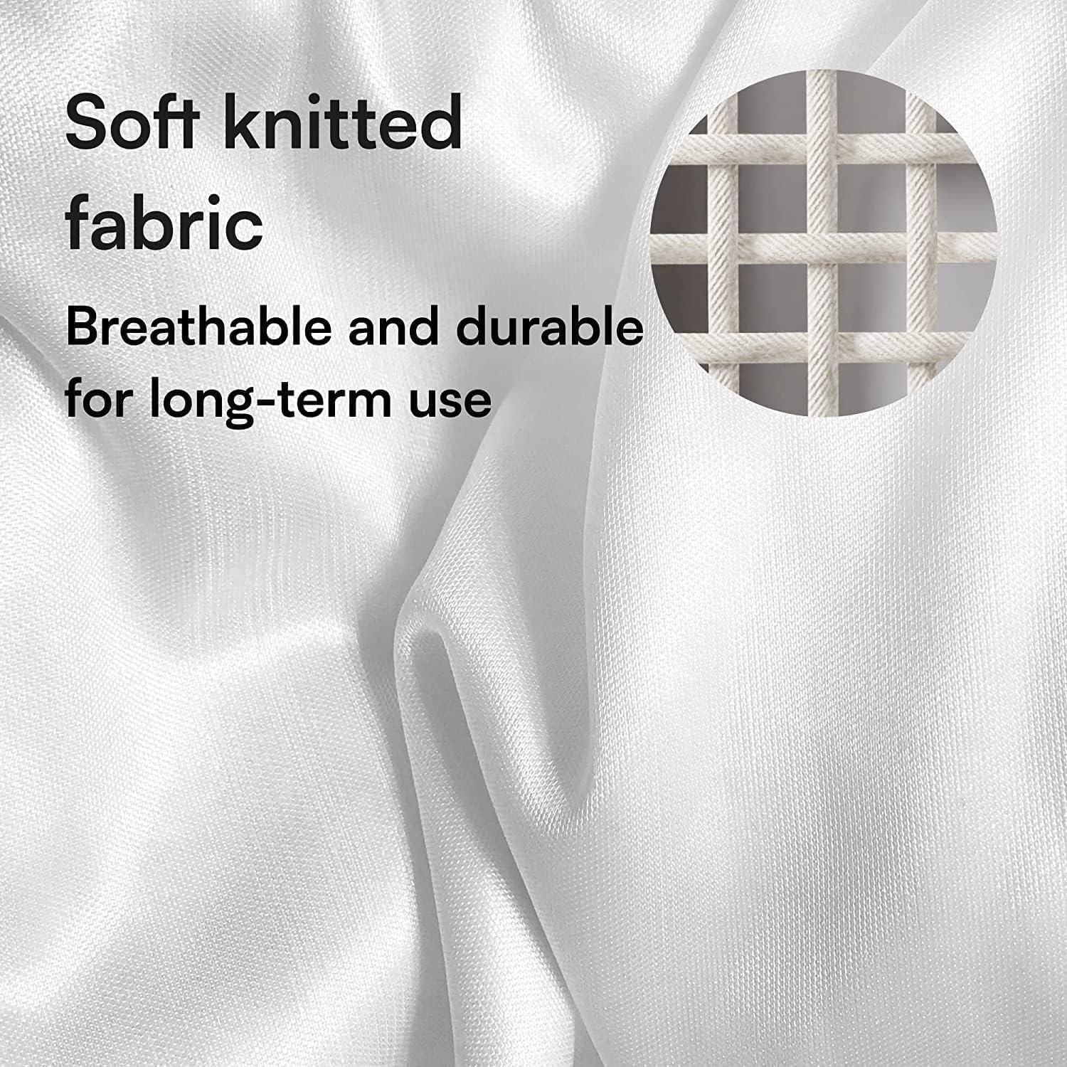 4 Pack Waterproof Pillow Protectors Standard 20X26 Inches Smooth Zipper Premium Encasement Covers Quiet Cases Set White 100% Liquid Protection image number 4