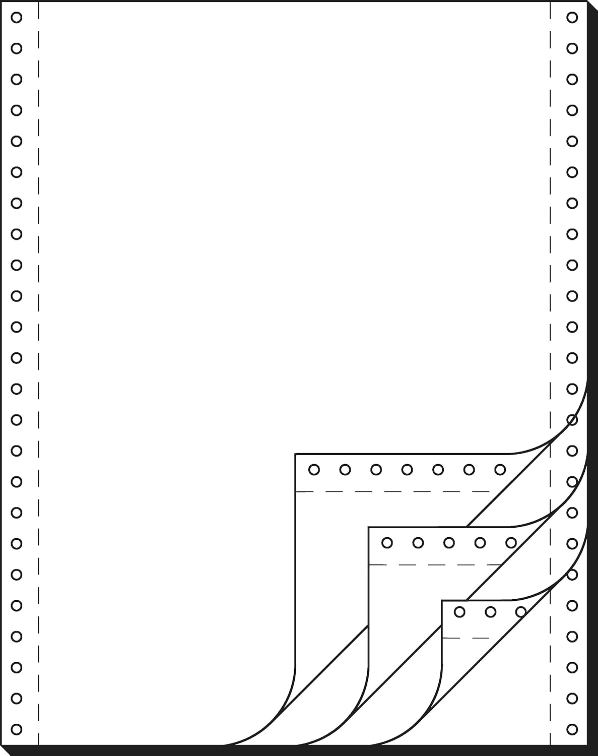 91185 Continuous Paper 1 Part 12 Inches X 240 Mm (A4 High) 80 G 2000 Sheets LP, MP image number 4