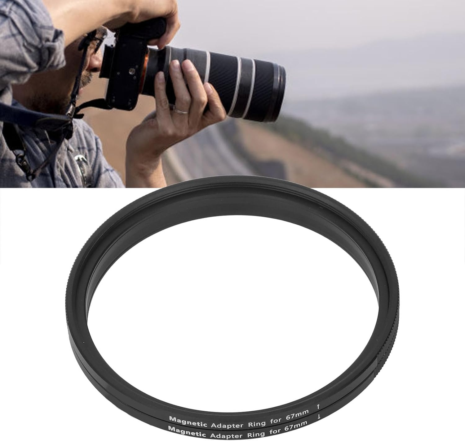 67-67 Mm Ring Adapter, 67-67 Mm Filter Ring Adapter, Aluminium Alloy Thread Filter for Magnetic Filter, Adapter Ring for Accessories image number 3