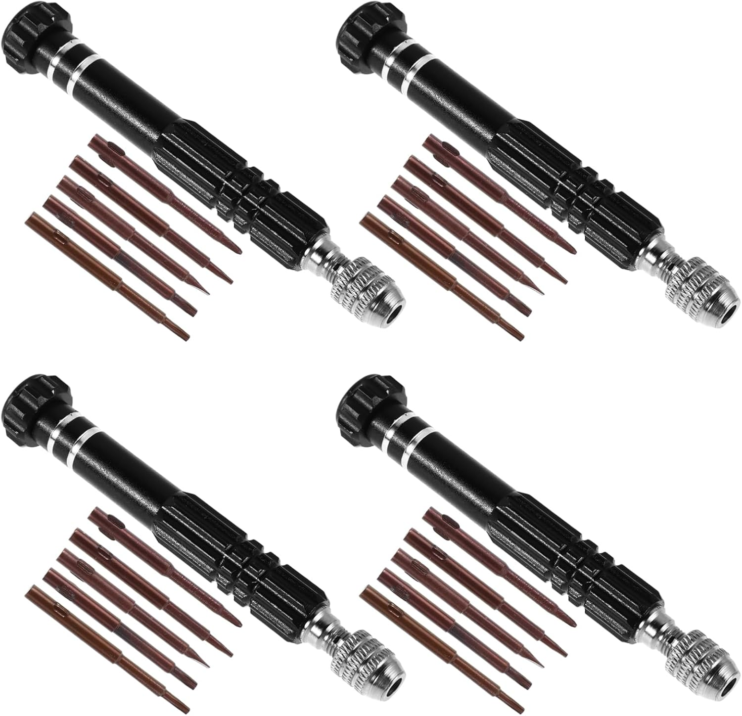 JUMPLAWN 4Sets Automotive Screwdriver Bit Kit Multi-Function Tool Car Repair Set Screwdriver Flat Head Hex Bits for Mobile Use image number 1