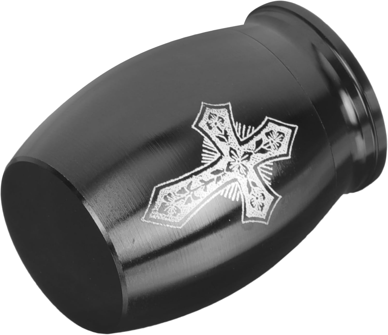 Urn Can Ornaments Stainless Steel Cross Memorial Urn for Human Ashes Keepsake Cremation Funeral for Adult Male Ashes Garden Decoration