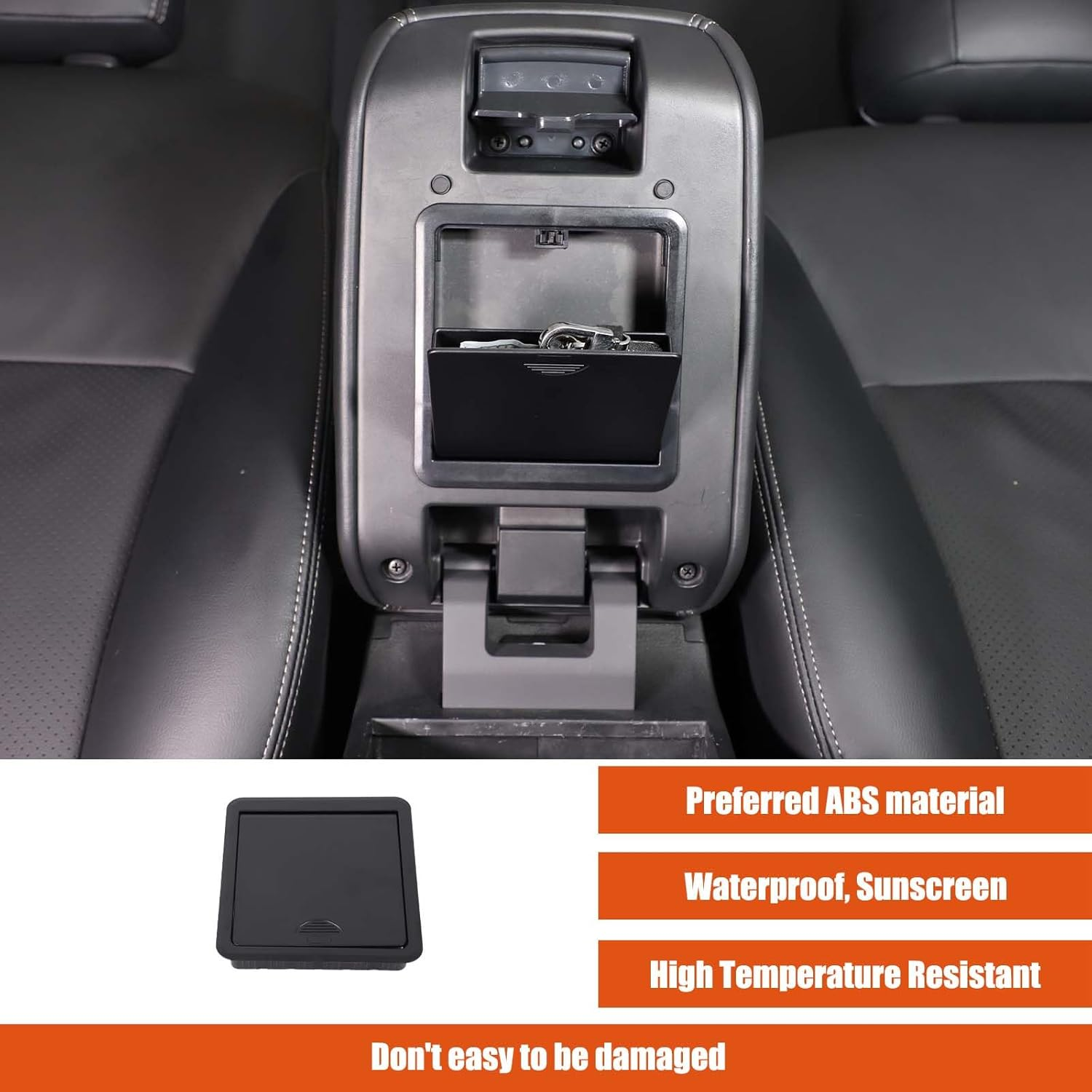 Armrest Hidden Storage Box Compatible with Mitsubishi Triton / L200 Accessories | ABS Plastic Center Console Privacy Organizer | 1PC (For Triton 2019-2023) image number 4