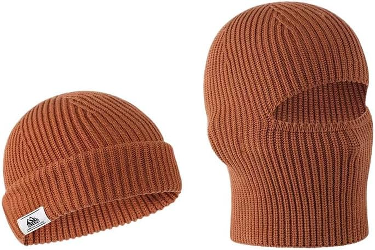 Balaclava Ski Mask Cold Weather Balaclava Mask Warm Face Mask Balaclava and Beanie Hats for Men 2 in 1