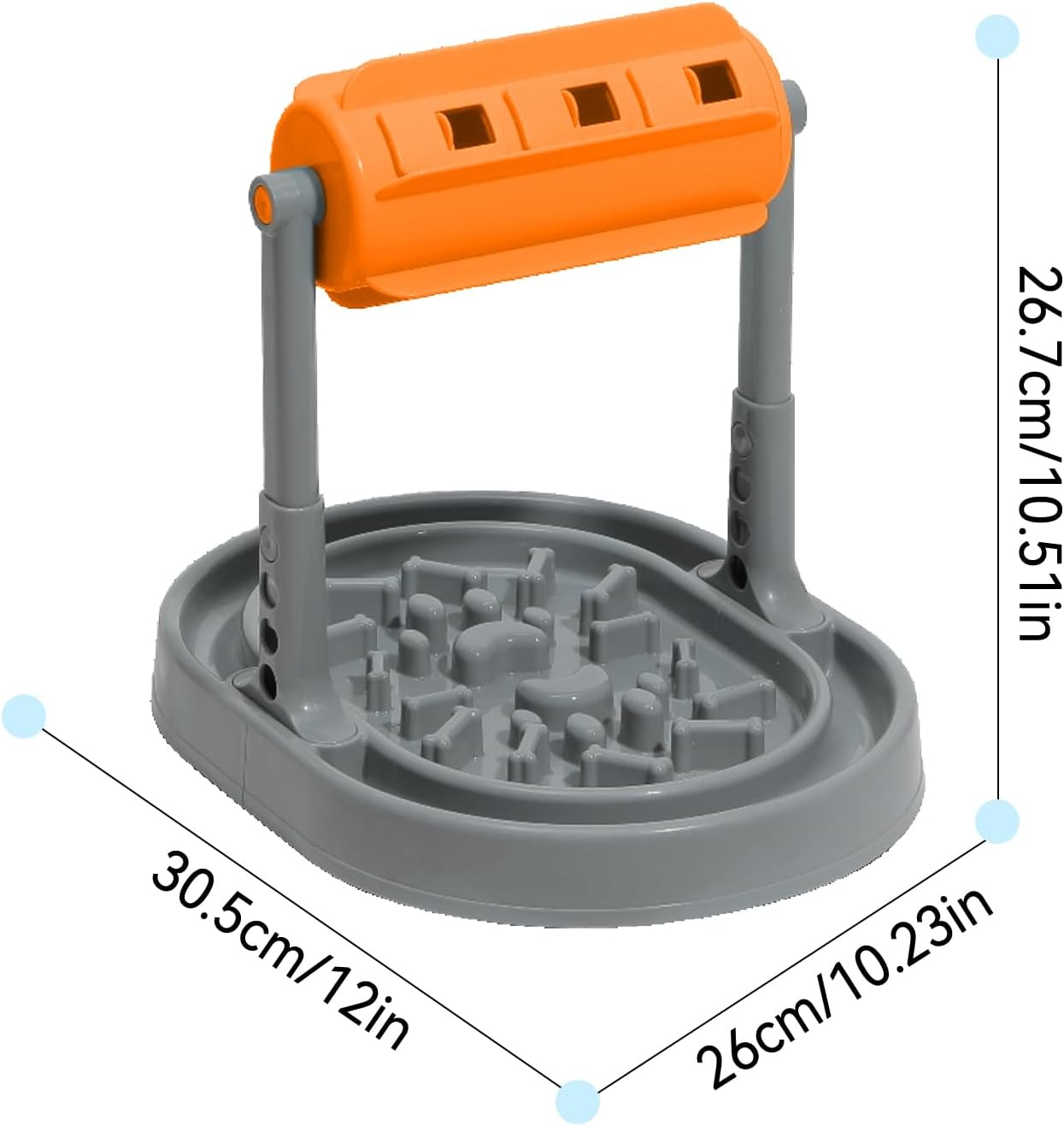 Pet Rolling Slow Feeder | Interactive Puzzle Toy,Adjustable Dog and Cat Food Bowl Slow Food Toys for Pets, Kitten, Dog, Cats image number 4