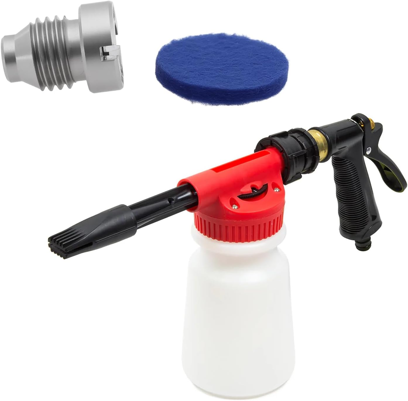 Create Idea 2Sets 1.1 Mm 3000PSI Foam Cannon Orifice Nozzle with Foam Maker Cleaning Needle for Snow Foam Lance image number 1