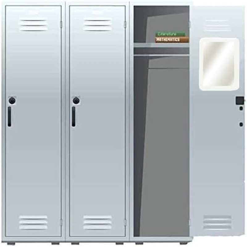 MIHAGUTY Magnetic Locker Mirror, 5" X 7" Small Mirror with Magnetic Backing, Real Glass for School, Bathroom, Household Refrigerator, Office, Home (White) image number 4