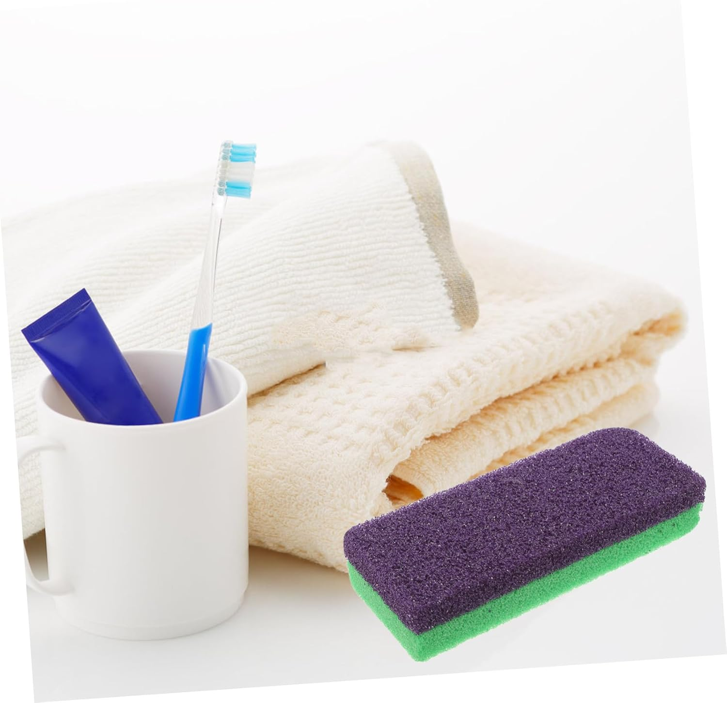 HAPINARY 10Pcs Double-Sided Pumice Stone for Feet Foot Scrubber for Callus Removal Dead Skin Exfoliation for Home Salon Use image number 5