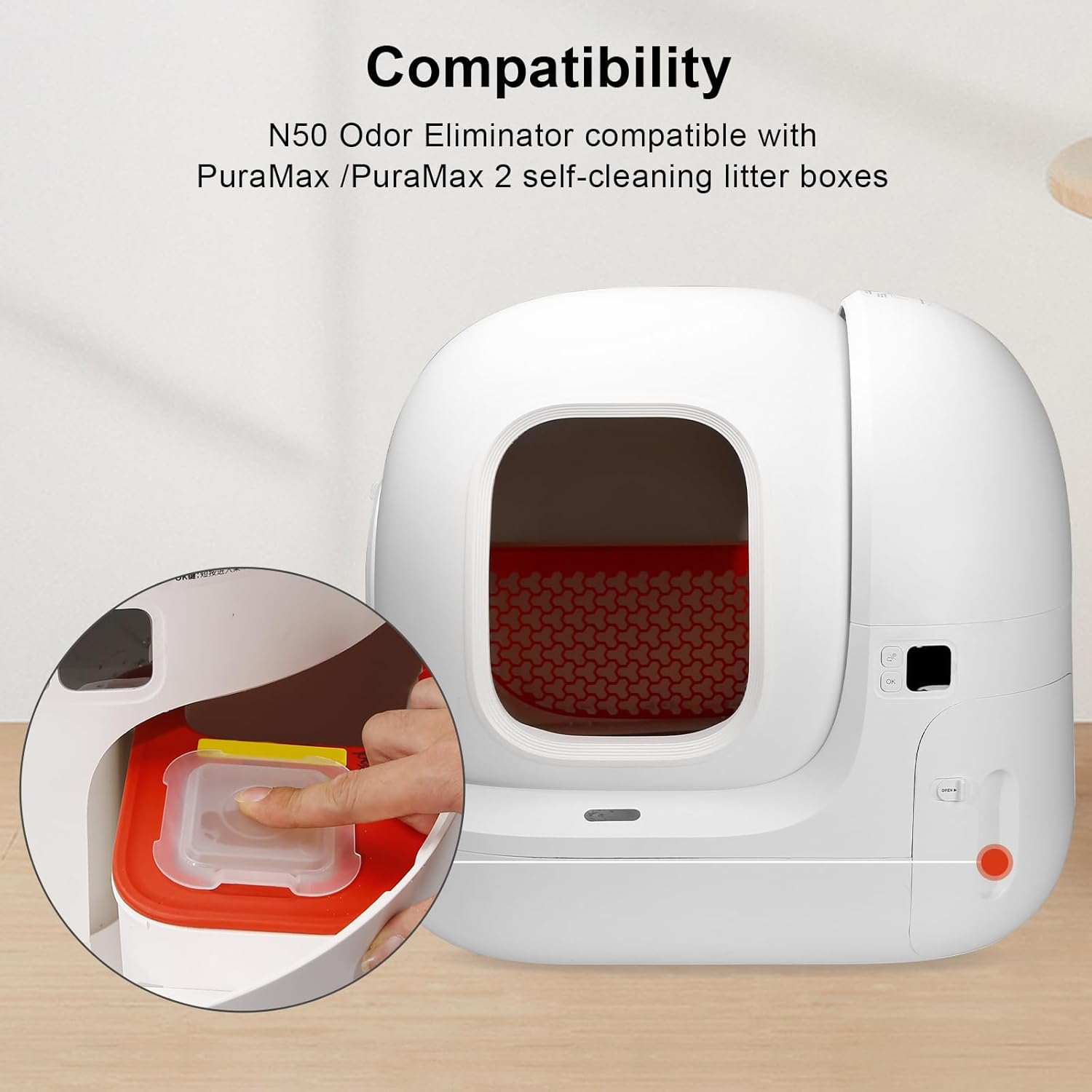 Pack of 3 Odour Remover for Pura Max/Pura Max 2 Self-Cleaning Cat Litter Tray, N50 Odour Eliminator, Cat Urine Odour Remover, Autopulent, Odour Control